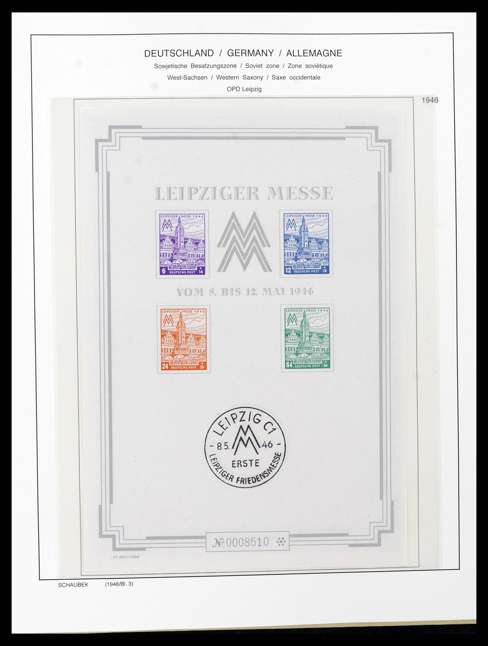 37645 048 - Stamp collection 37645 German Zones 1945-1949.