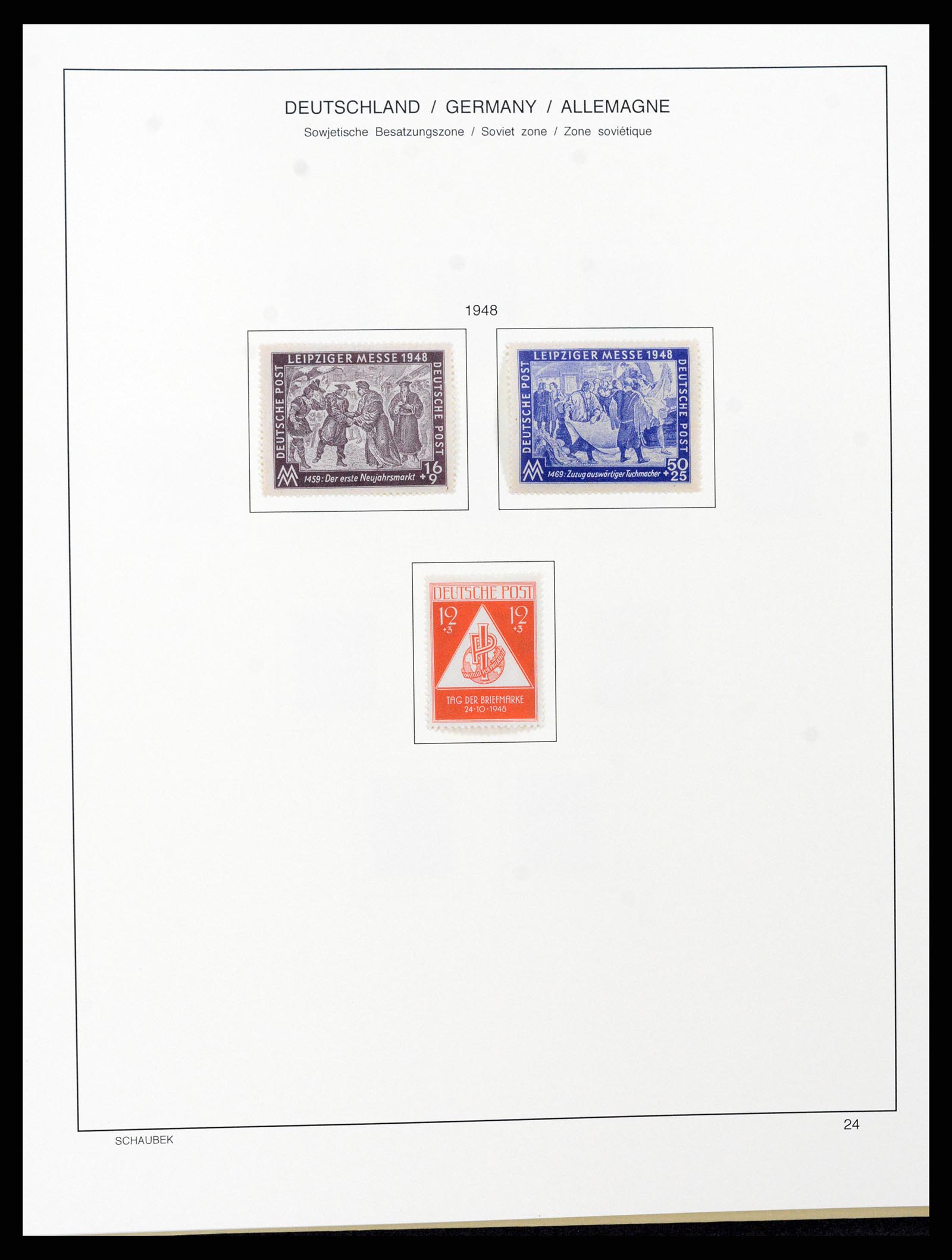 37645 051 - Stamp collection 37645 German Zones 1945-1949.