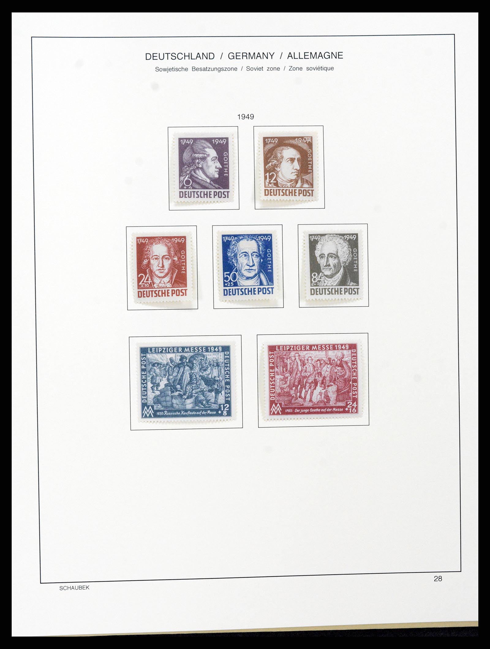 37645 055 - Postzegelverzameling 37645 Duitse Zones 1945-1949.