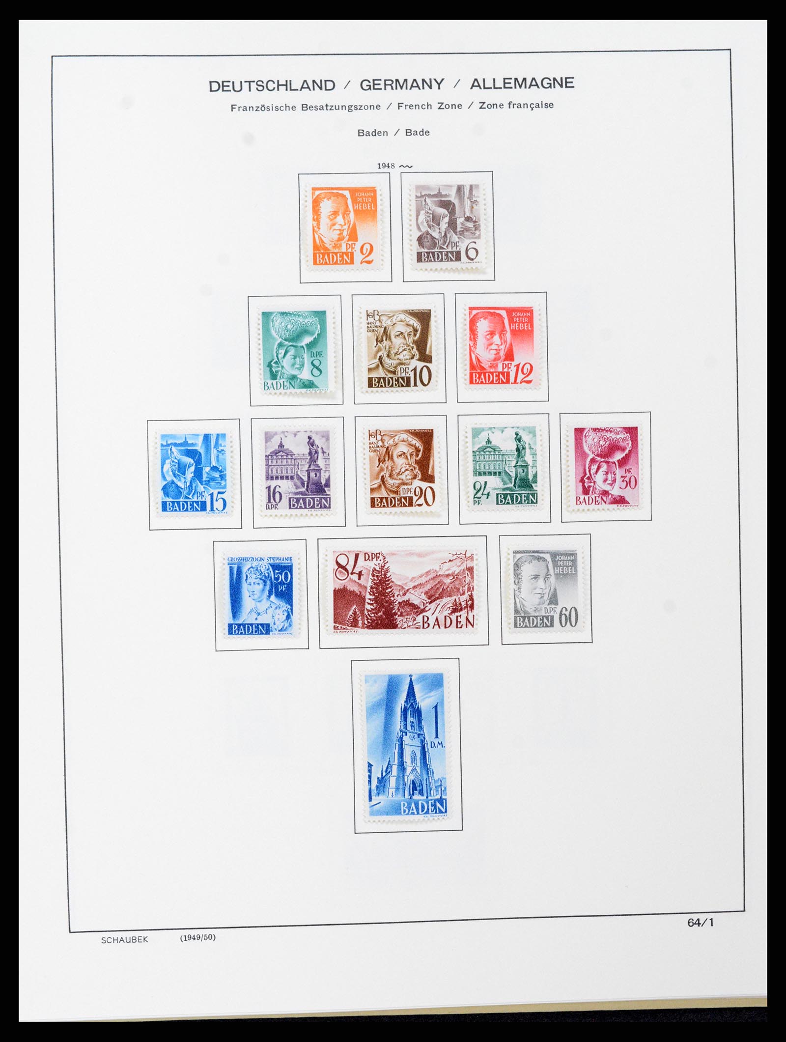37645 059 - Stamp collection 37645 German Zones 1945-1949.
