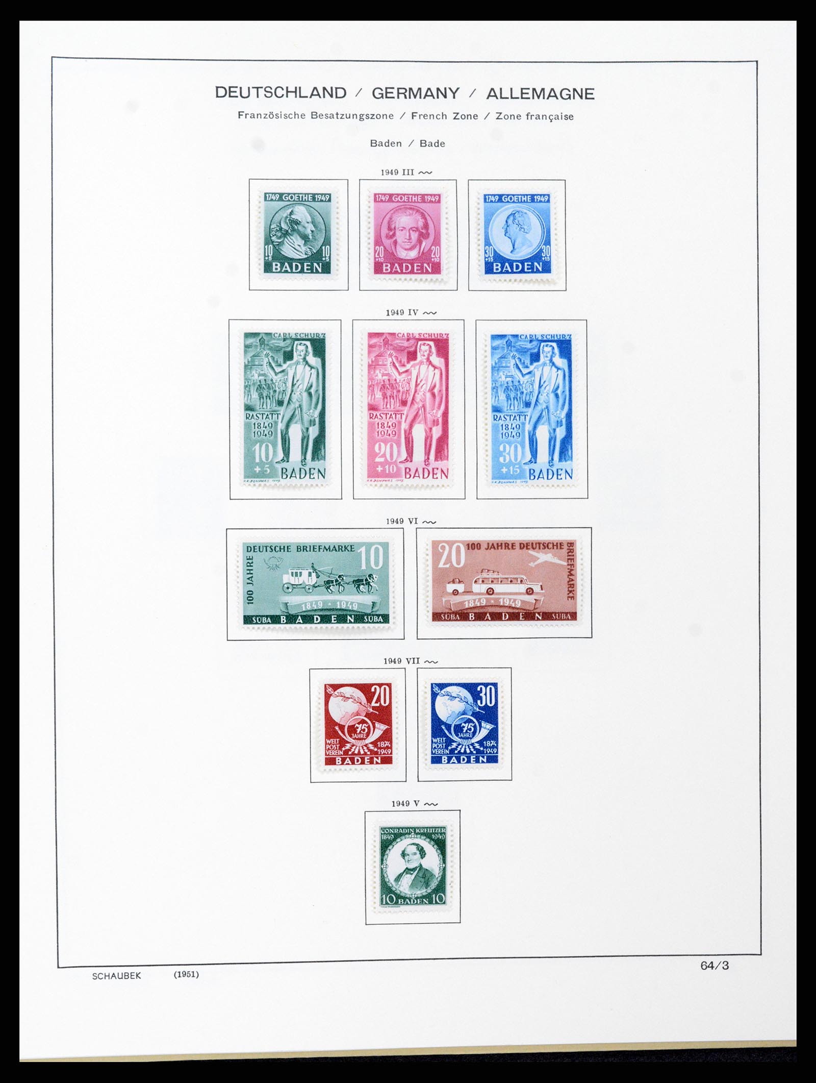 37645 063 - Stamp collection 37645 German Zones 1945-1949.