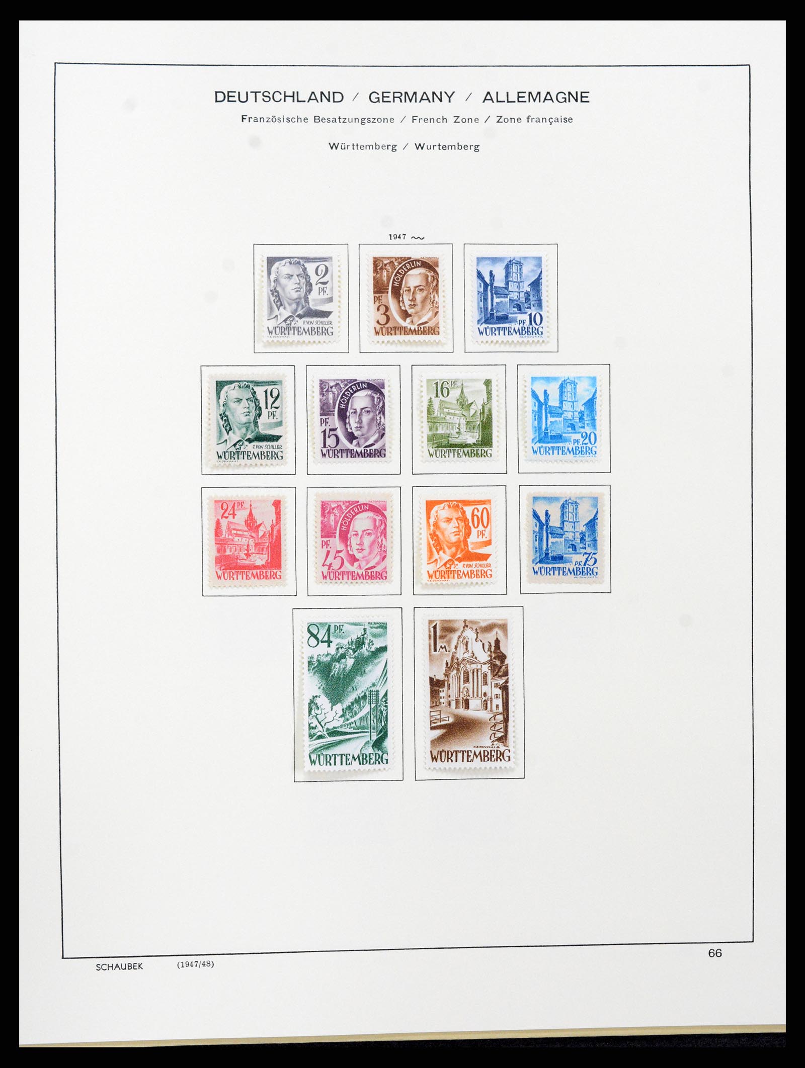 37645 068 - Stamp collection 37645 German Zones 1945-1949.