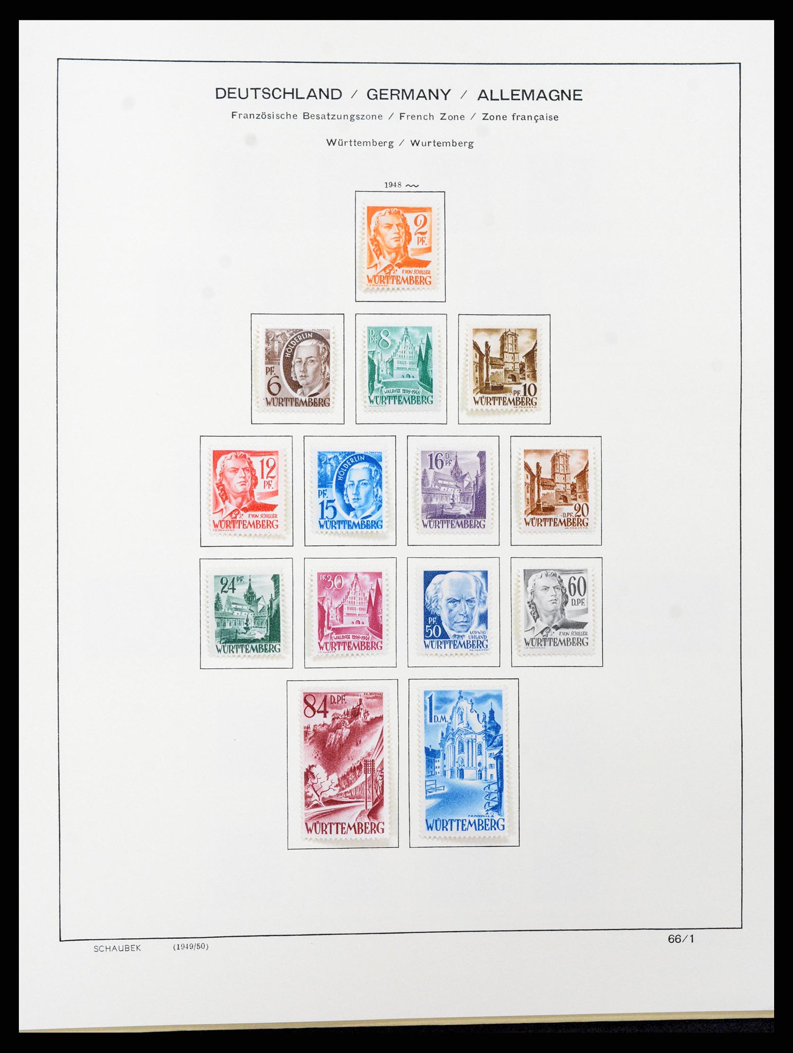 37645 069 - Stamp collection 37645 German Zones 1945-1949.