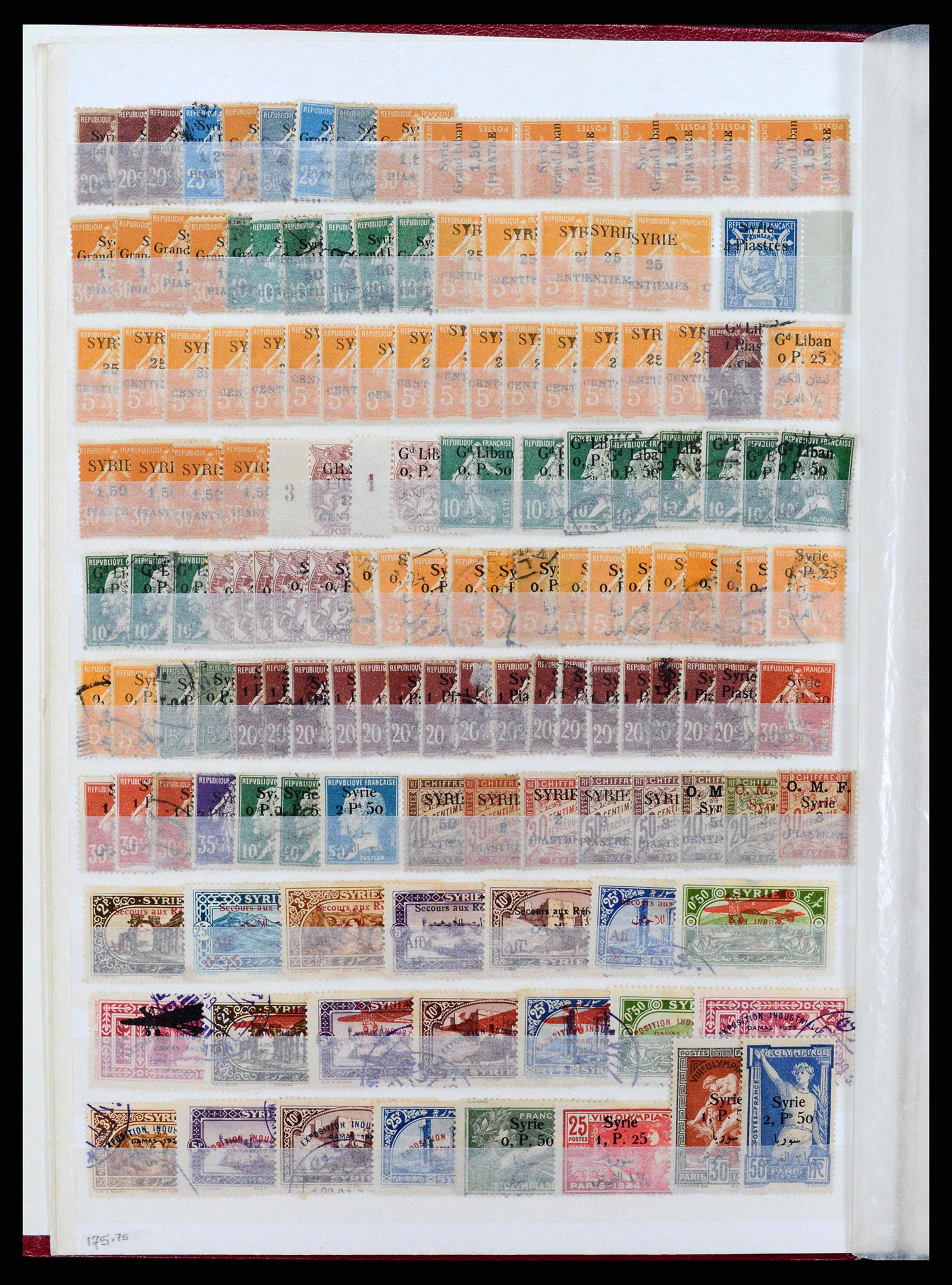37646 080 - Postzegelverzameling 37646 Syrië 1920-1995.
