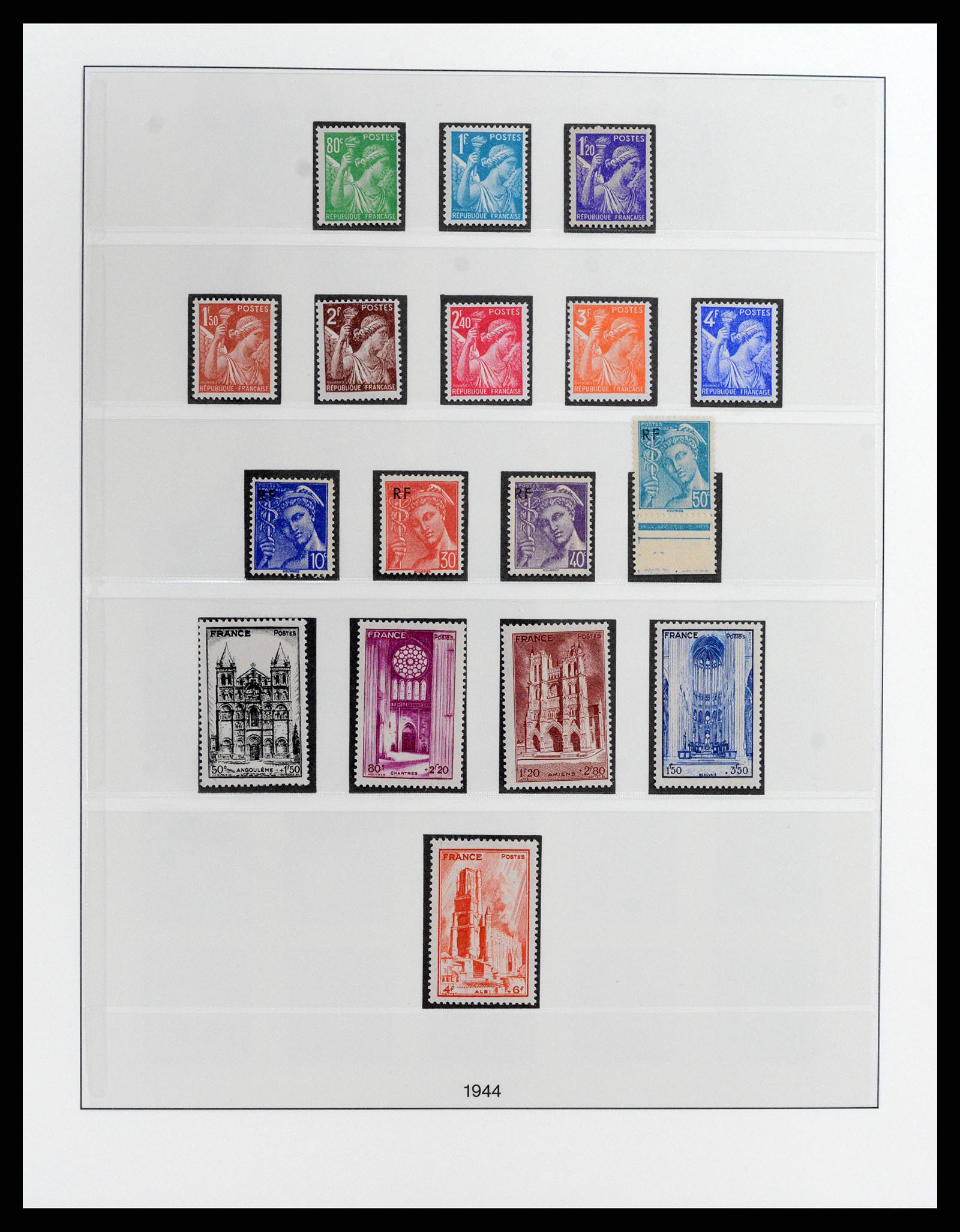 37647 003 - Postzegelverzameling 37647 Frankrijk 1945-20002.