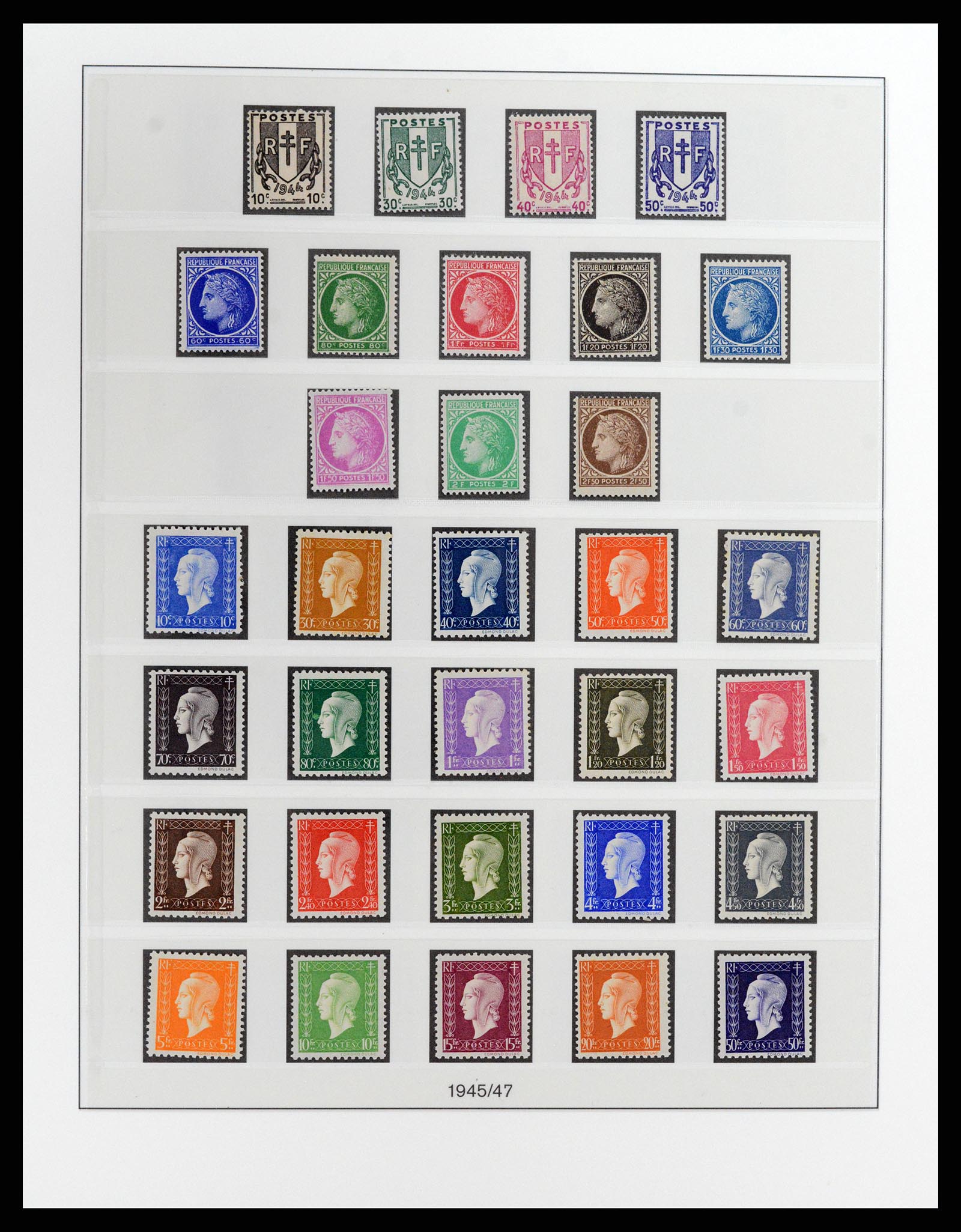 37647 004 - Postzegelverzameling 37647 Frankrijk 1945-20002.