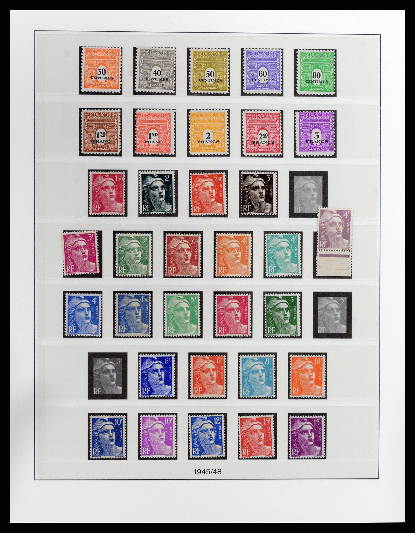 37647 005 - Postzegelverzameling 37647 Frankrijk 1945-20002.