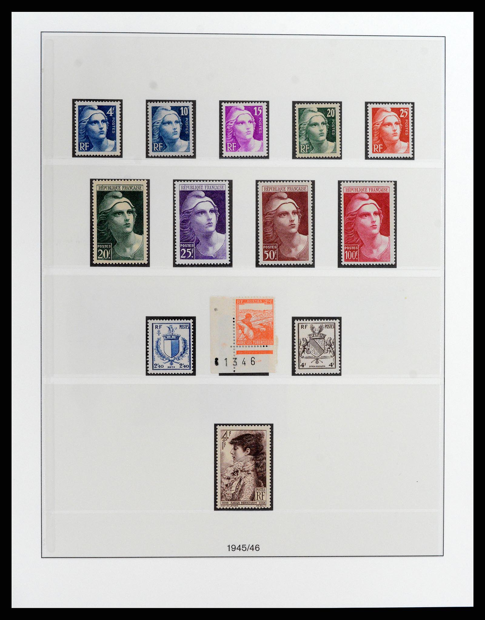 37647 006 - Postzegelverzameling 37647 Frankrijk 1945-20002.