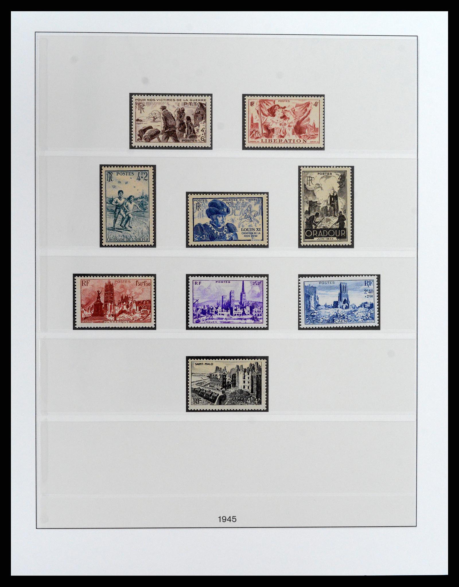 37647 007 - Postzegelverzameling 37647 Frankrijk 1945-20002.
