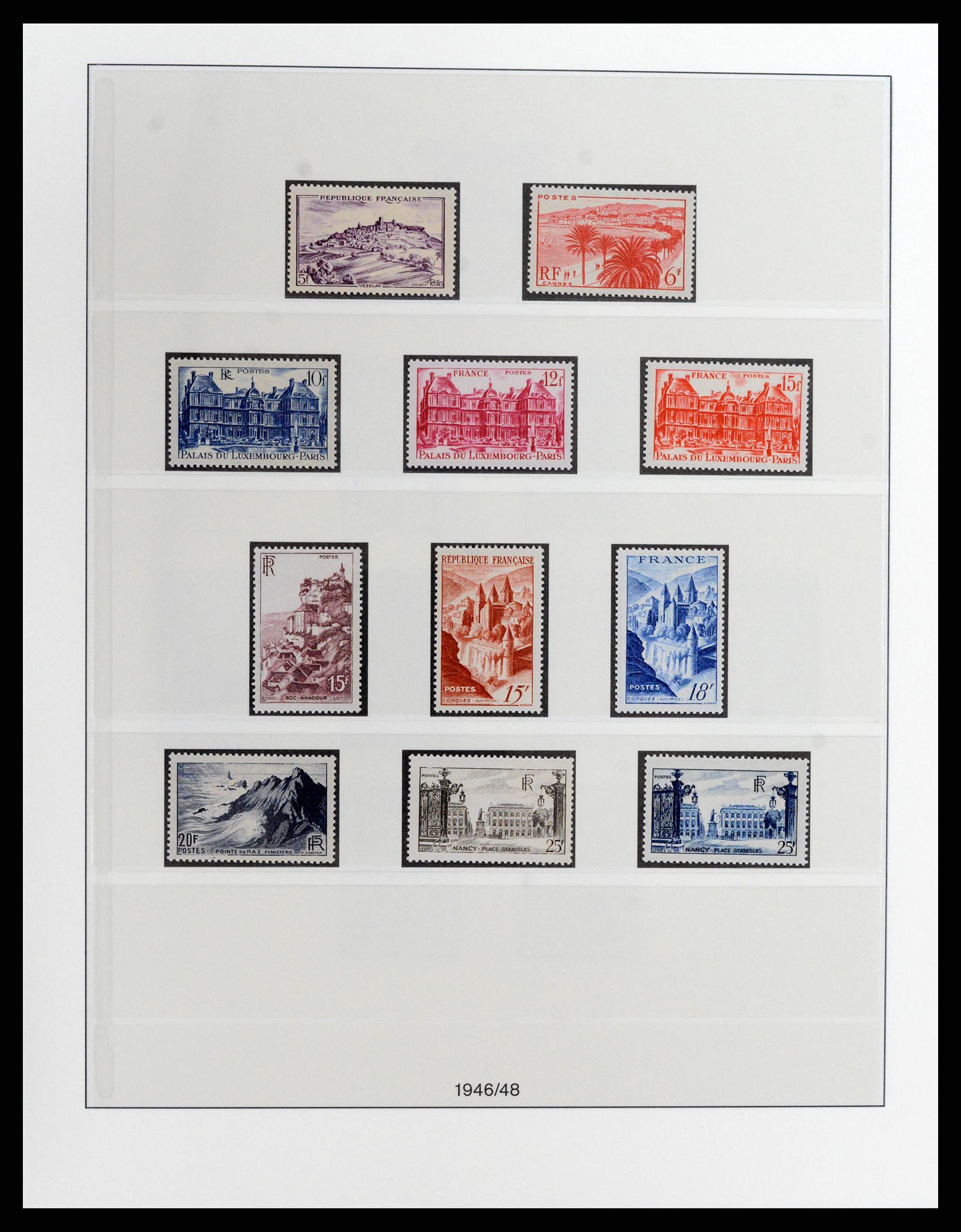 37647 009 - Postzegelverzameling 37647 Frankrijk 1945-20002.