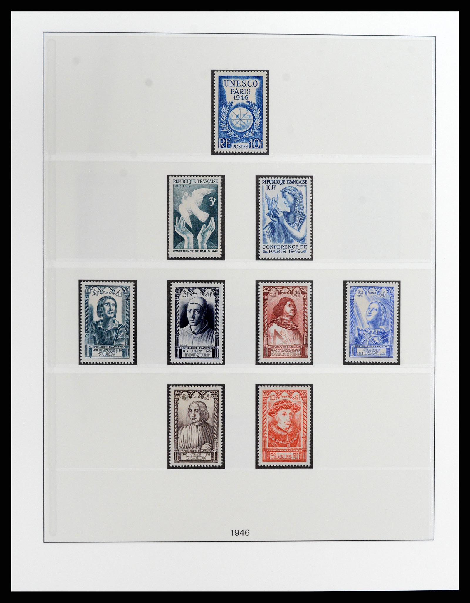 37647 010 - Postzegelverzameling 37647 Frankrijk 1945-20002.