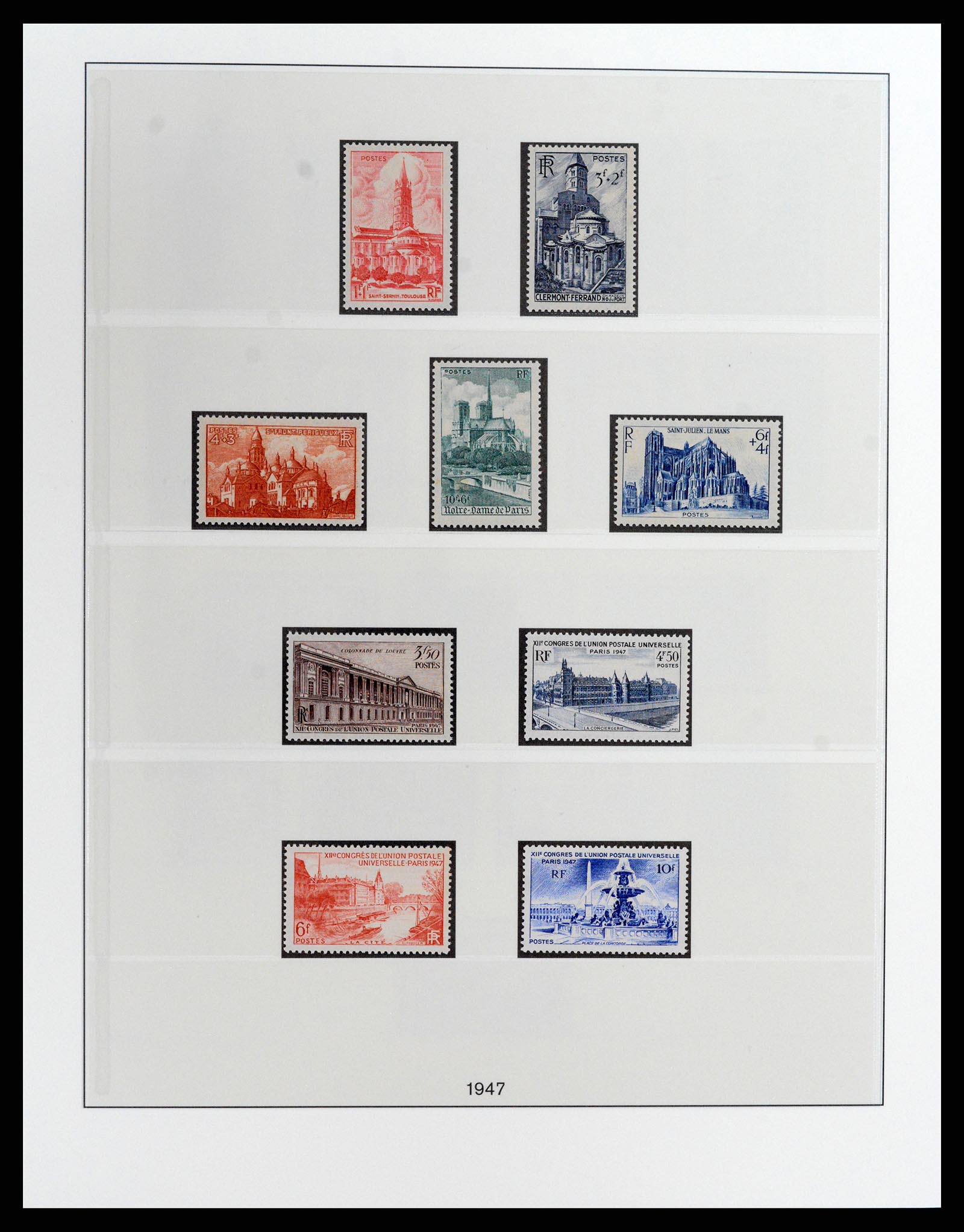 37647 012 - Postzegelverzameling 37647 Frankrijk 1945-20002.