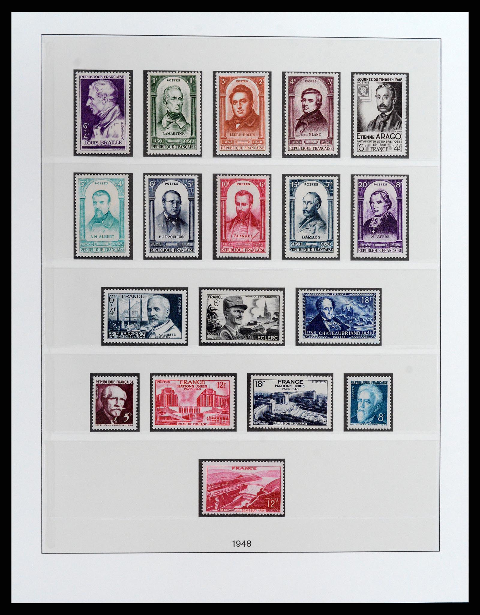 37647 013 - Postzegelverzameling 37647 Frankrijk 1945-20002.