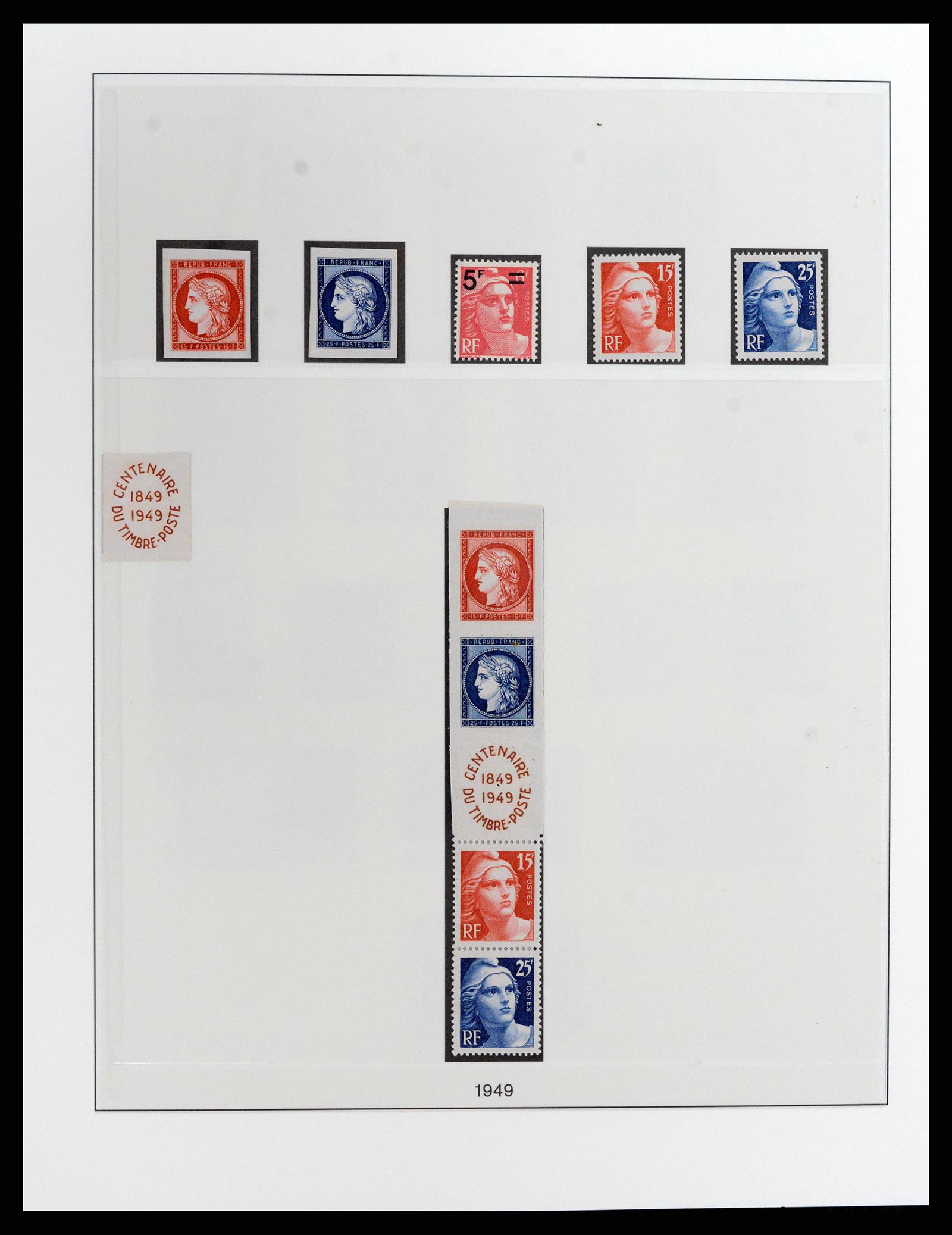 37647 014 - Postzegelverzameling 37647 Frankrijk 1945-20002.