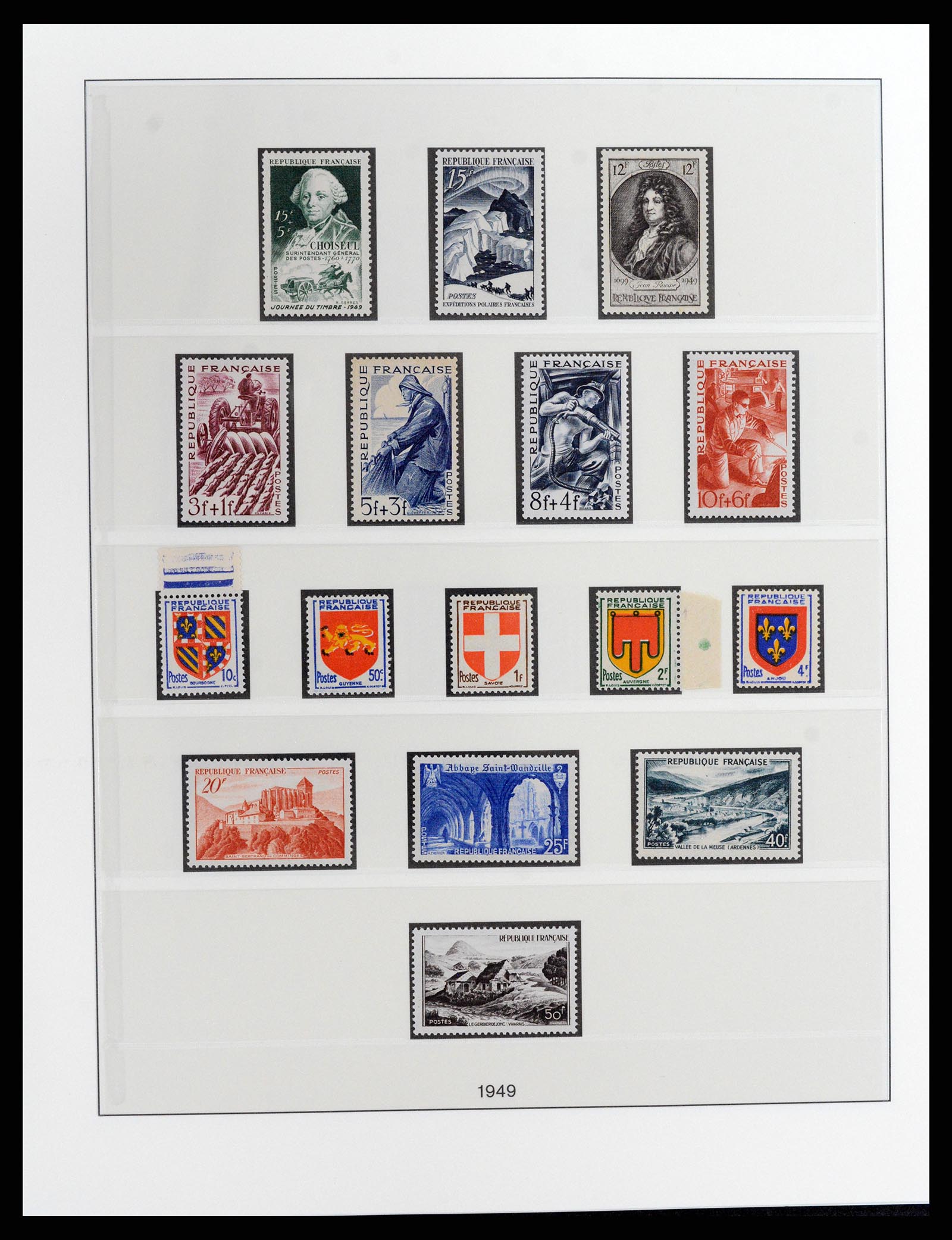 37647 015 - Postzegelverzameling 37647 Frankrijk 1945-20002.