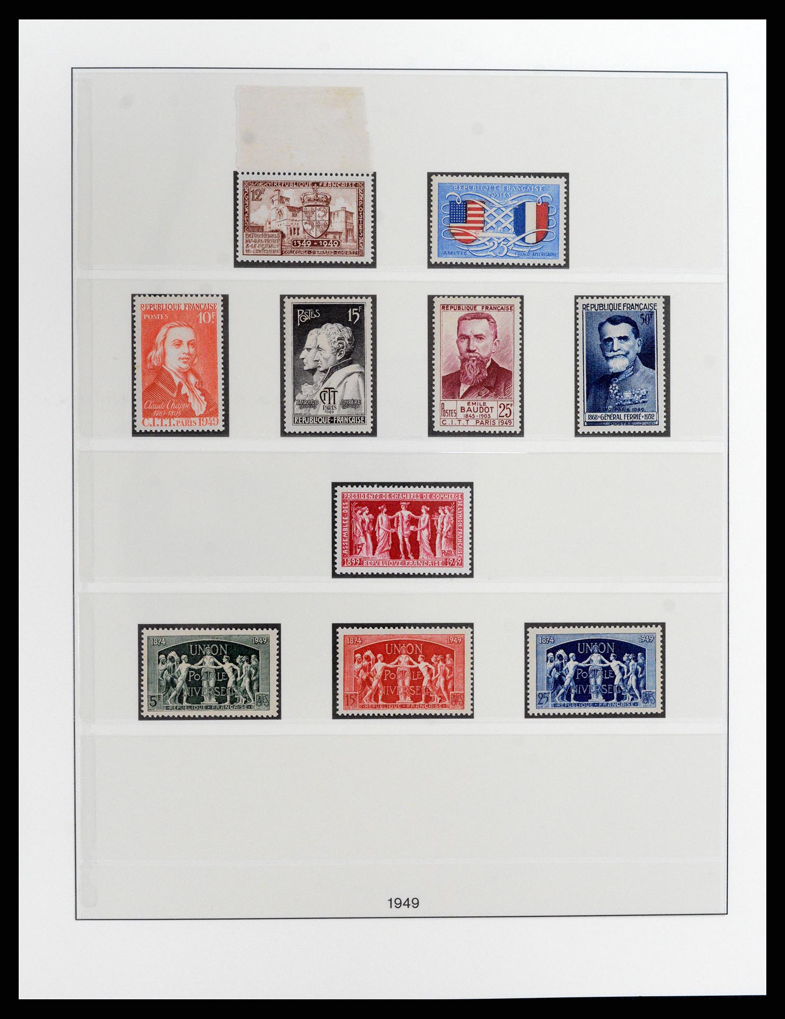 37647 016 - Postzegelverzameling 37647 Frankrijk 1945-20002.
