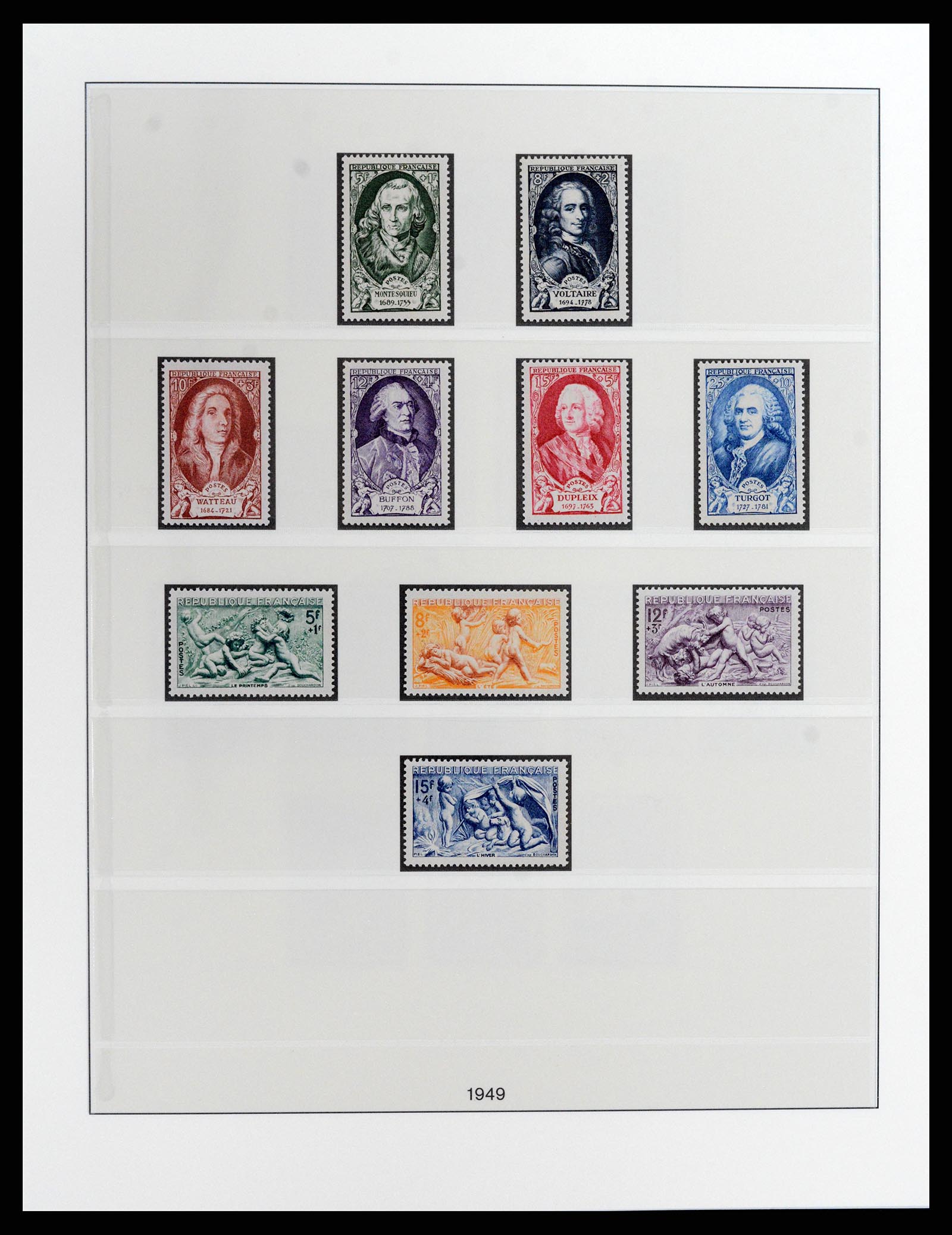 37647 018 - Postzegelverzameling 37647 Frankrijk 1945-20002.