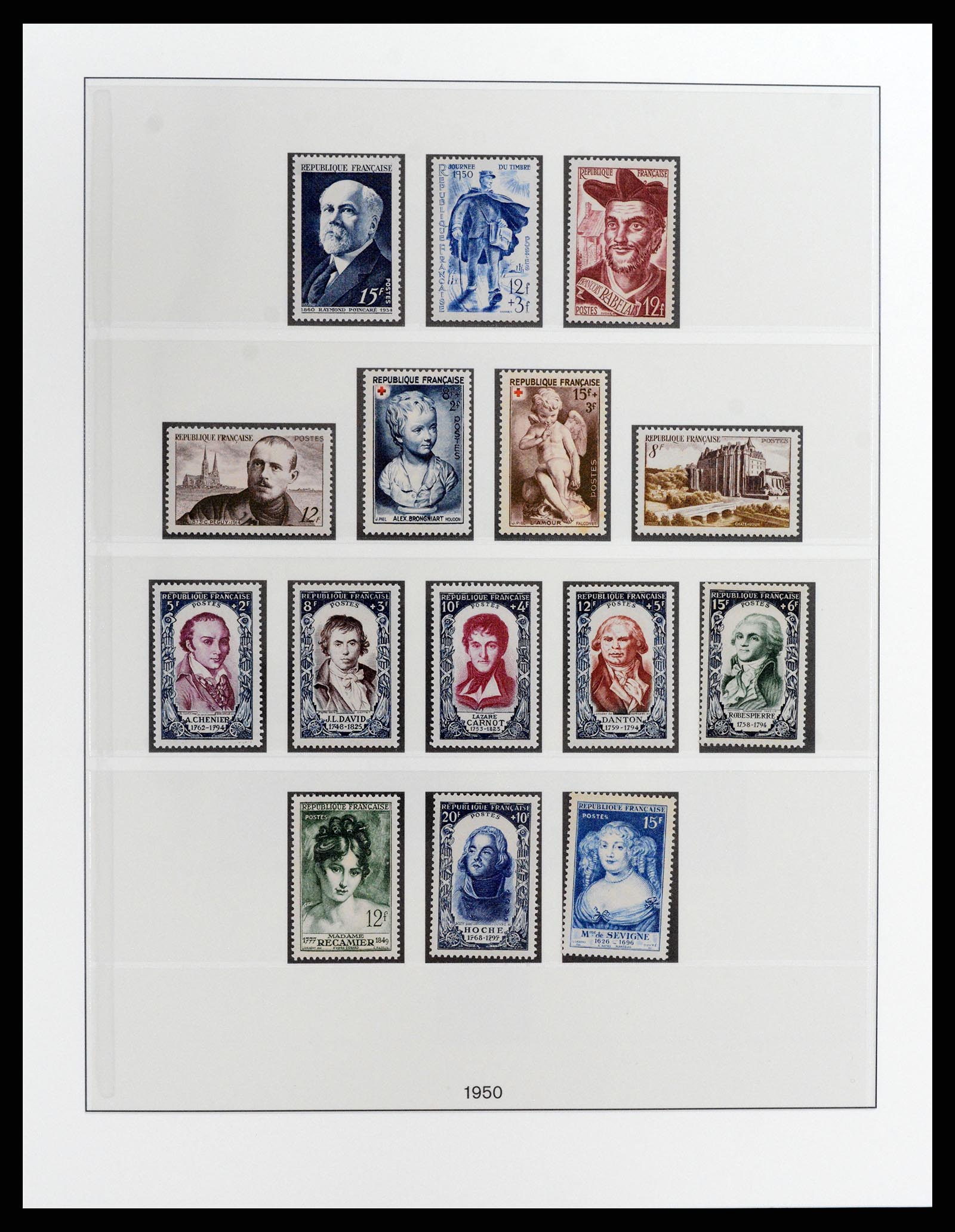 37647 019 - Postzegelverzameling 37647 Frankrijk 1945-20002.