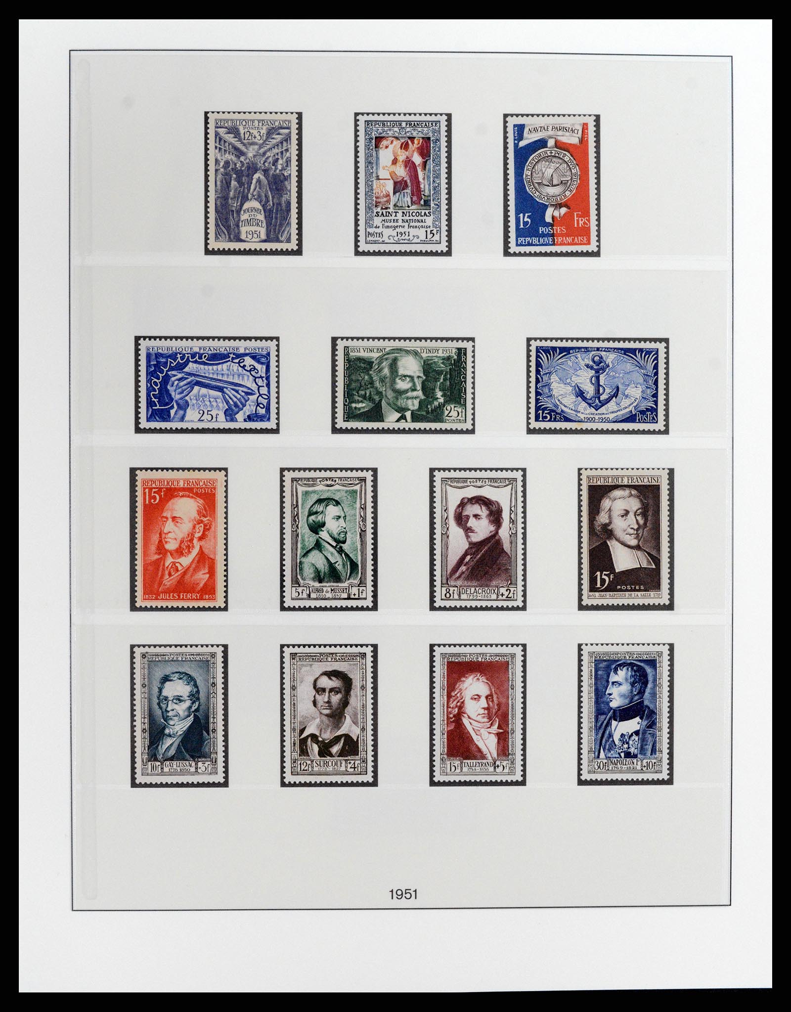 37647 021 - Postzegelverzameling 37647 Frankrijk 1945-20002.