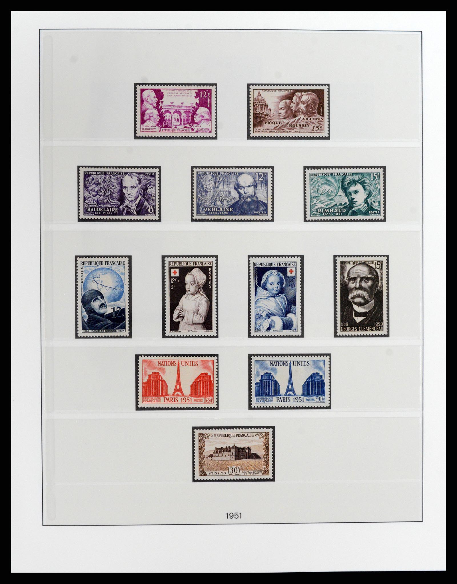 37647 022 - Postzegelverzameling 37647 Frankrijk 1945-20002.