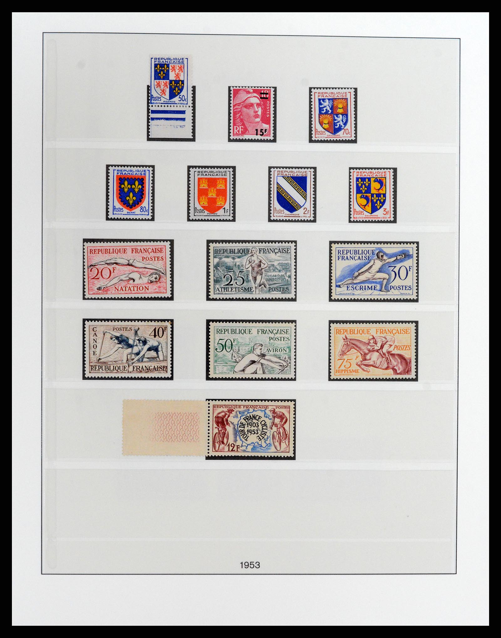 37647 026 - Postzegelverzameling 37647 Frankrijk 1945-20002.