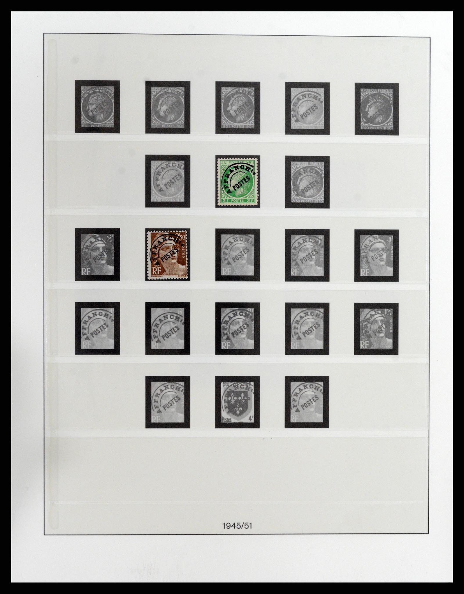 37647 033 - Postzegelverzameling 37647 Frankrijk 1945-20002.