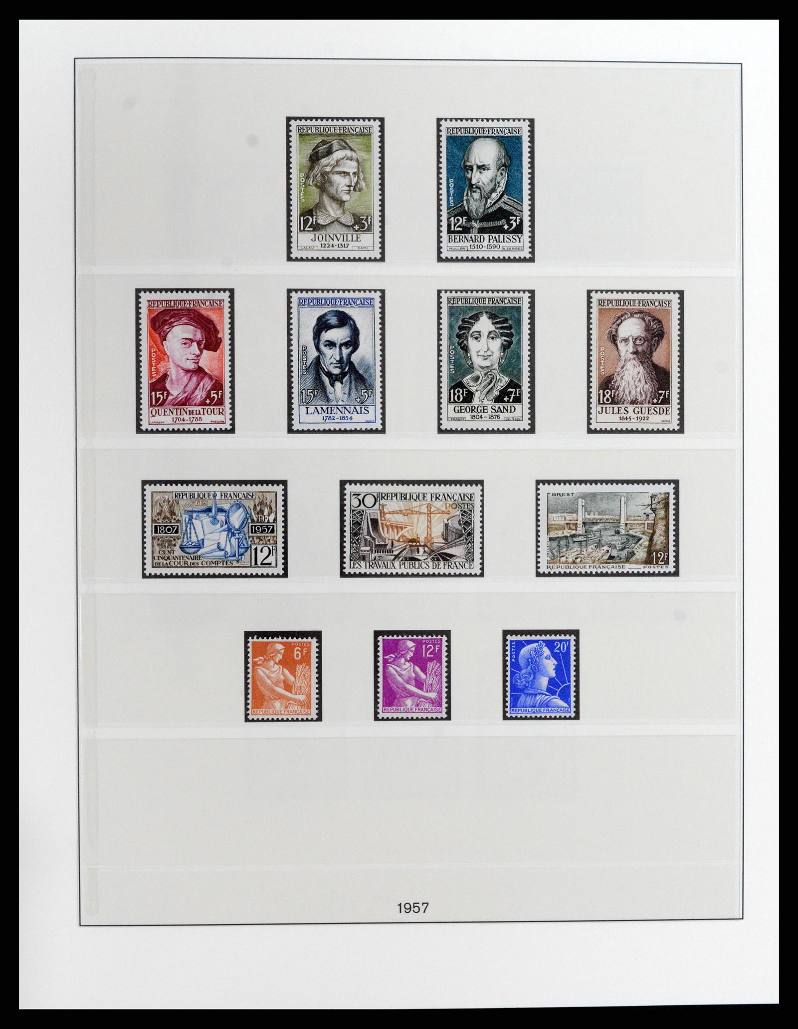 37647 040 - Postzegelverzameling 37647 Frankrijk 1945-20002.