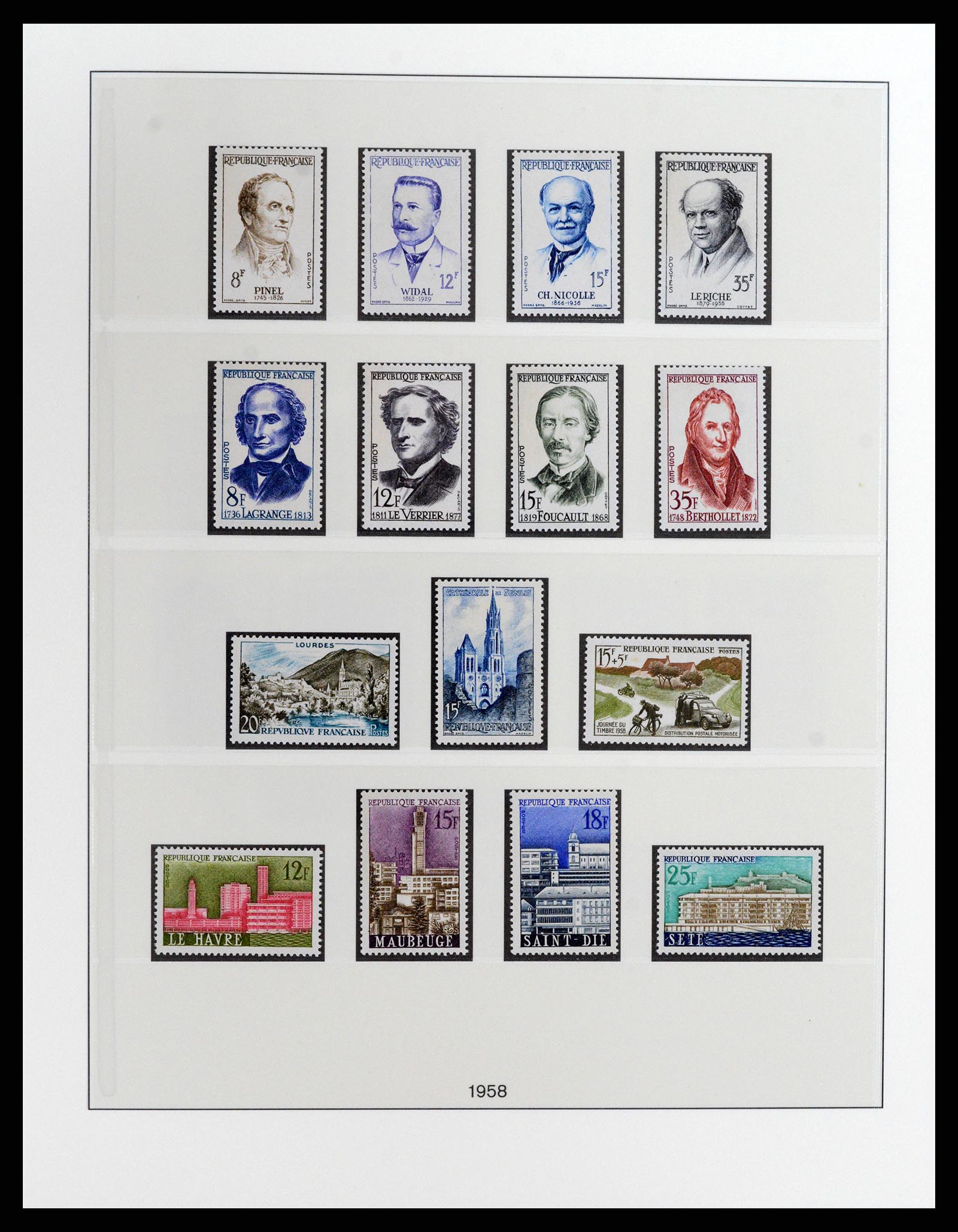 37647 042 - Postzegelverzameling 37647 Frankrijk 1945-20002.