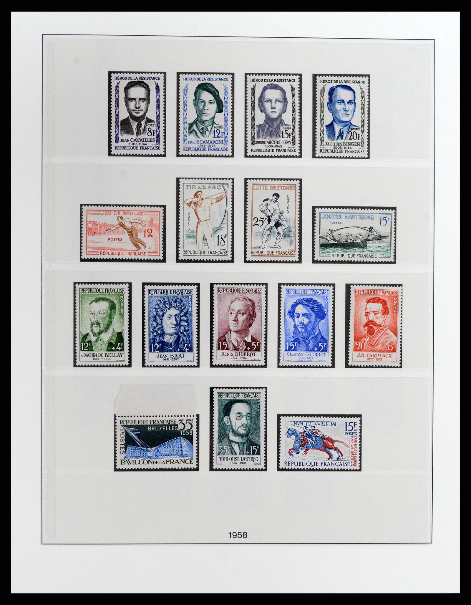 37647 043 - Postzegelverzameling 37647 Frankrijk 1945-20002.