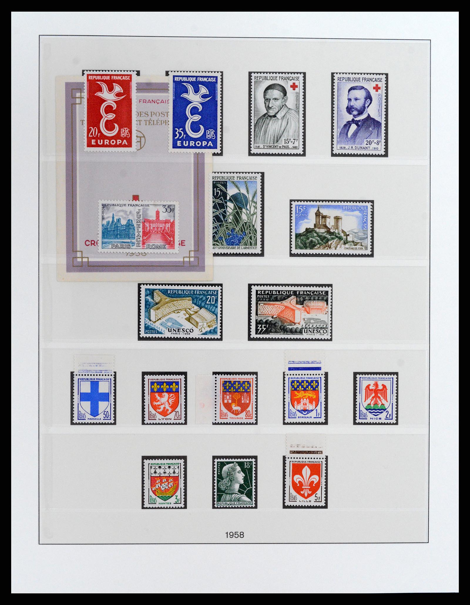 37647 044 - Postzegelverzameling 37647 Frankrijk 1945-20002.