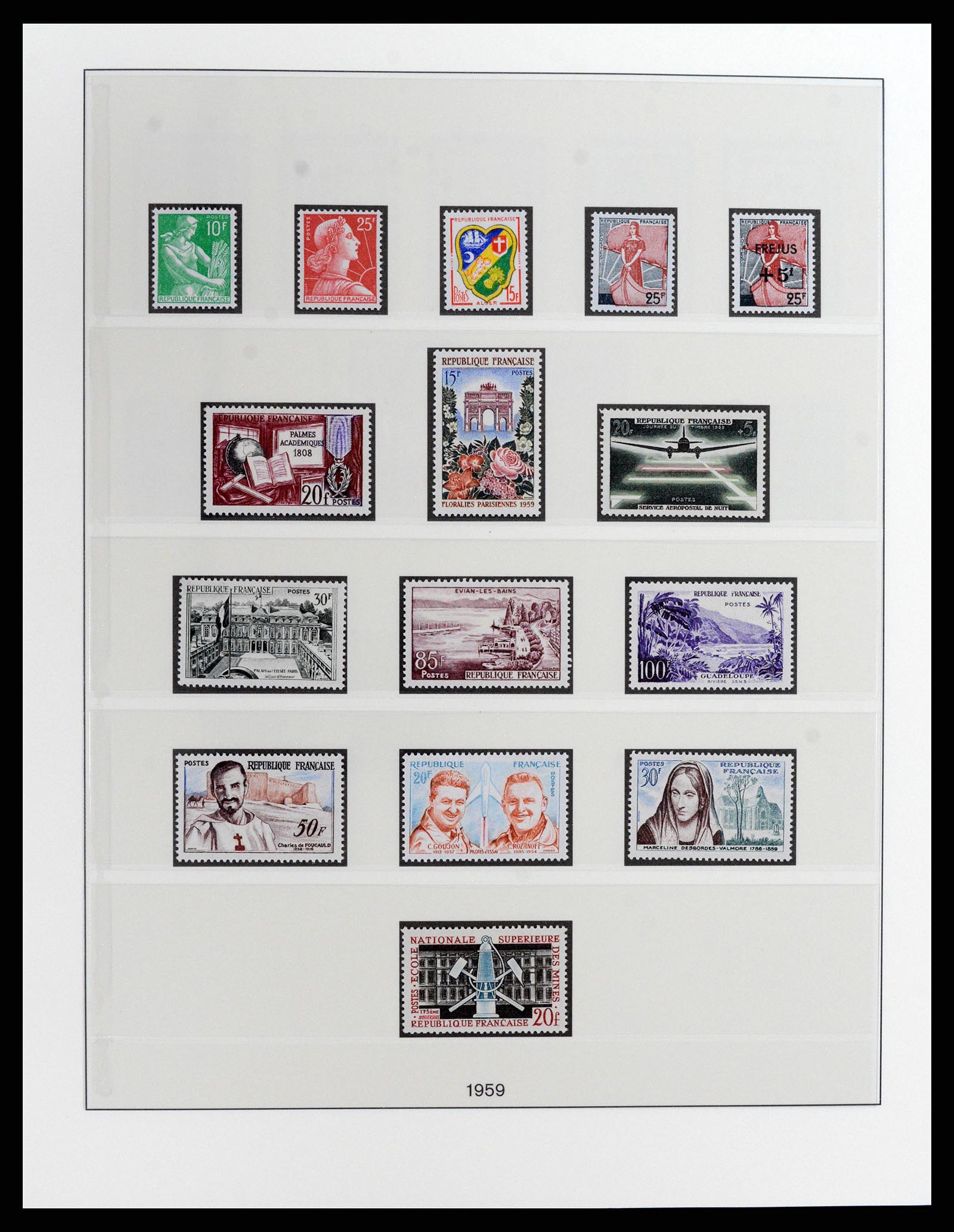 37647 045 - Postzegelverzameling 37647 Frankrijk 1945-20002.
