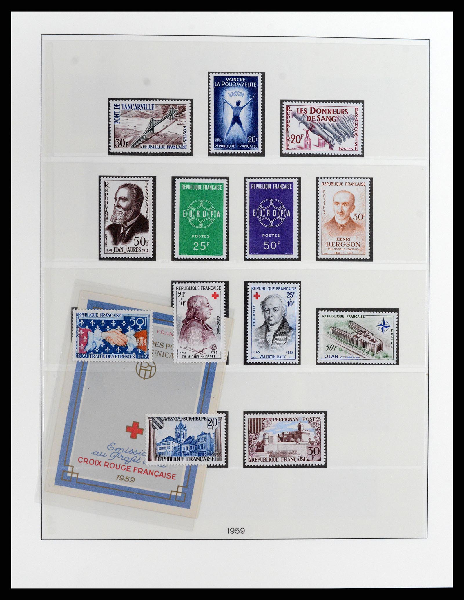 37647 047 - Postzegelverzameling 37647 Frankrijk 1945-20002.
