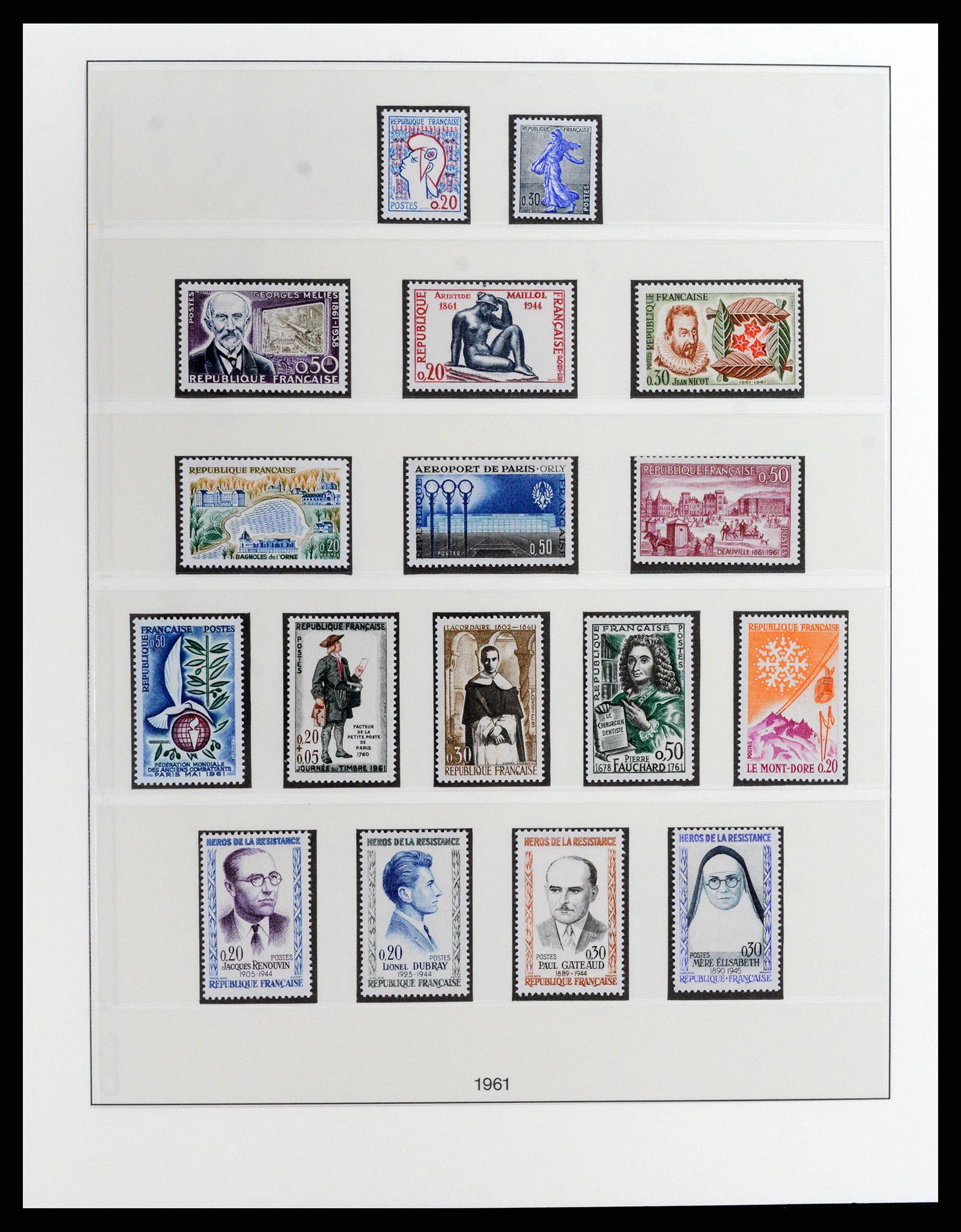 37647 054 - Postzegelverzameling 37647 Frankrijk 1945-20002.