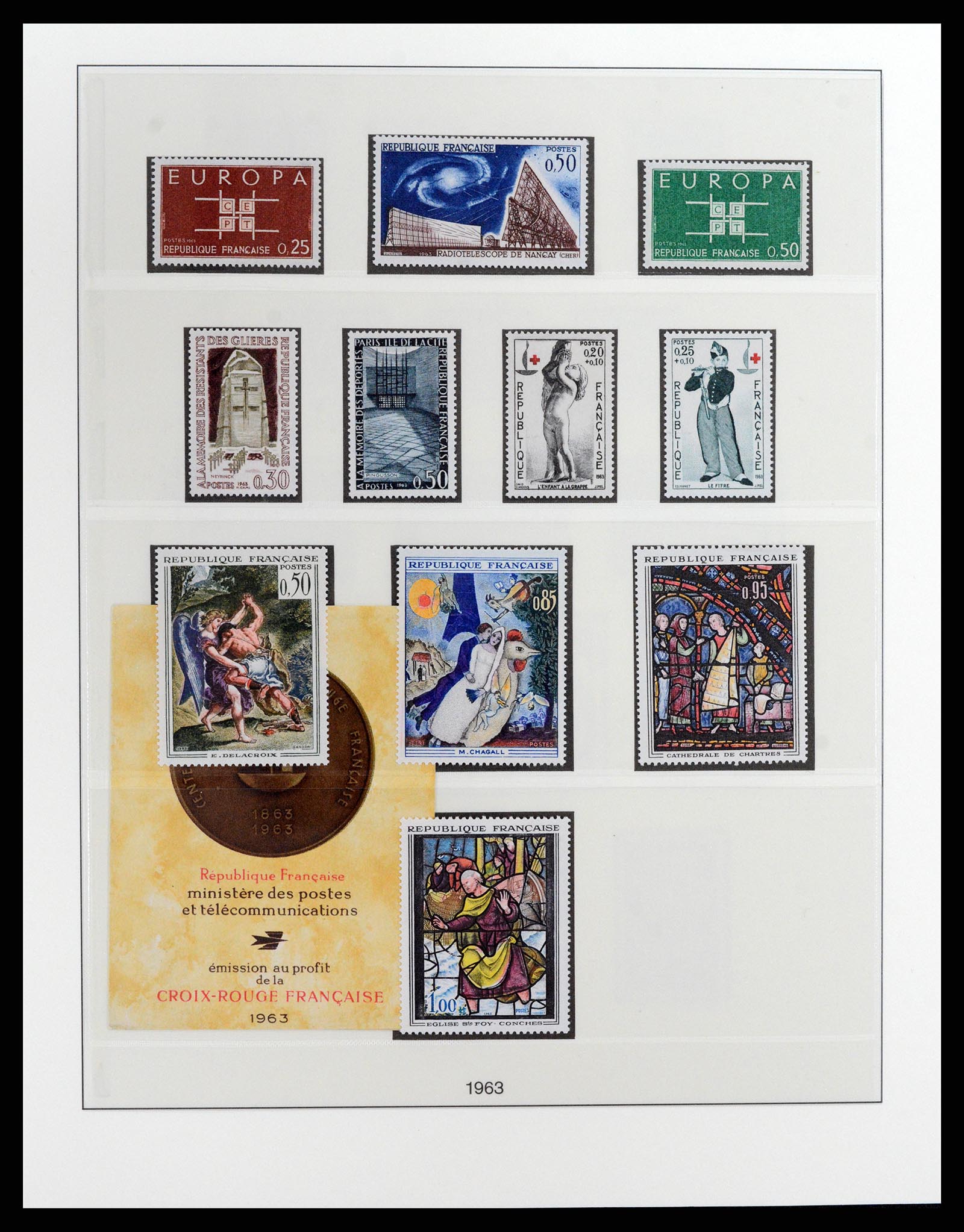 37647 062 - Postzegelverzameling 37647 Frankrijk 1945-20002.
