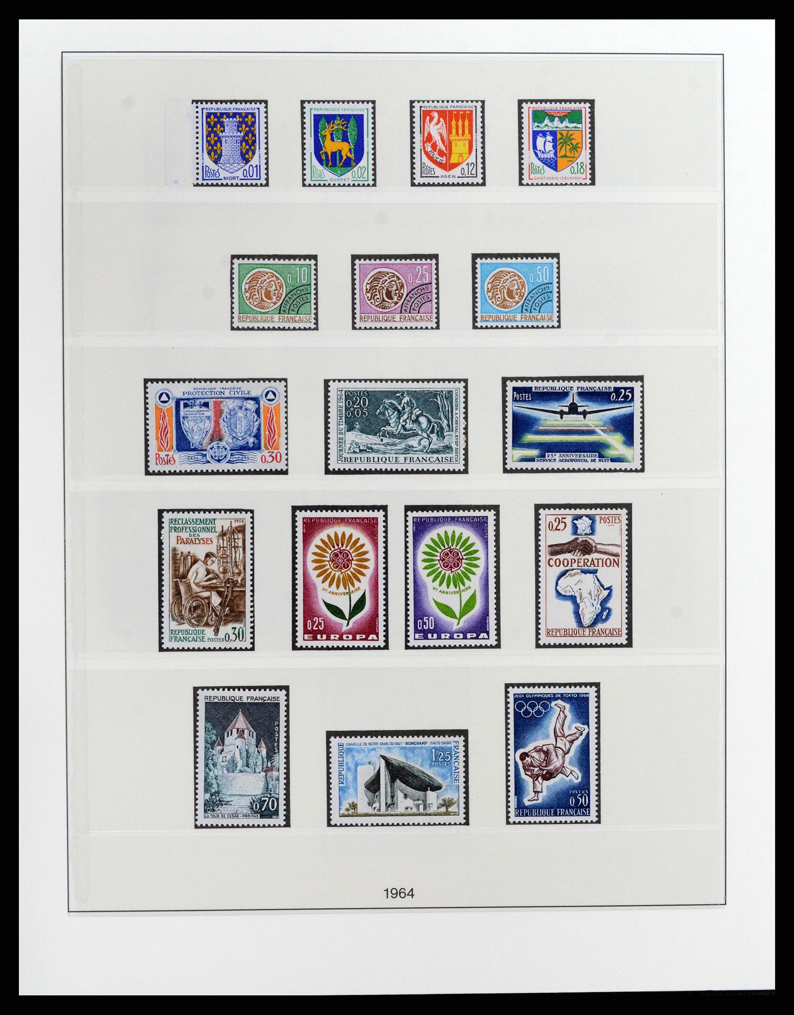 37647 063 - Postzegelverzameling 37647 Frankrijk 1945-20002.