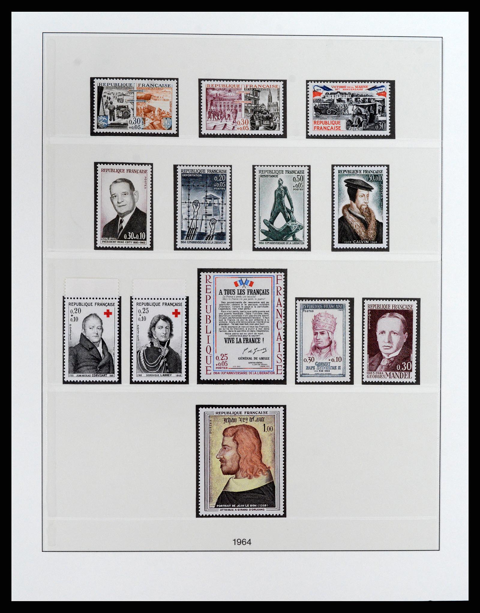37647 064 - Postzegelverzameling 37647 Frankrijk 1945-20002.