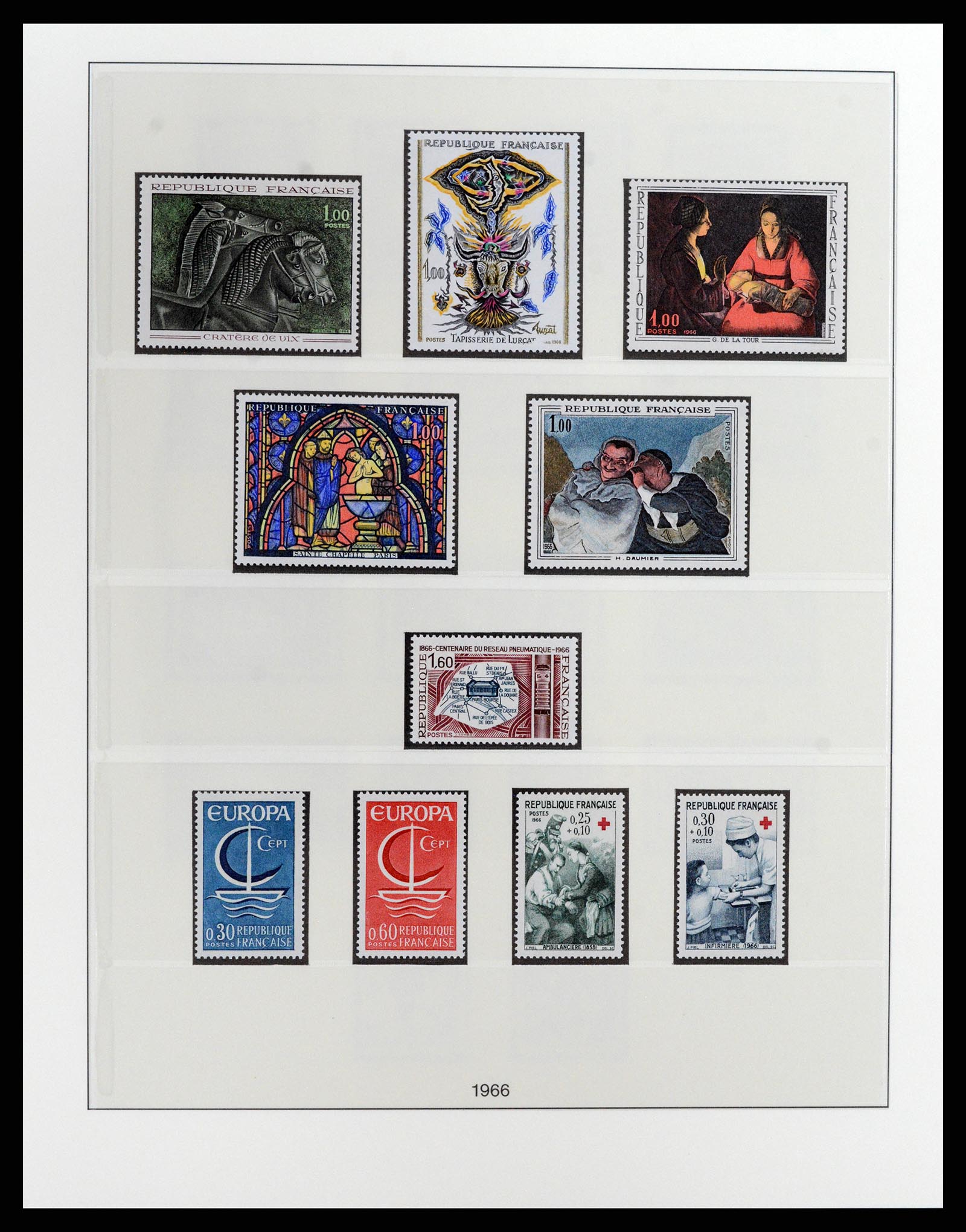 37647 072 - Postzegelverzameling 37647 Frankrijk 1945-20002.
