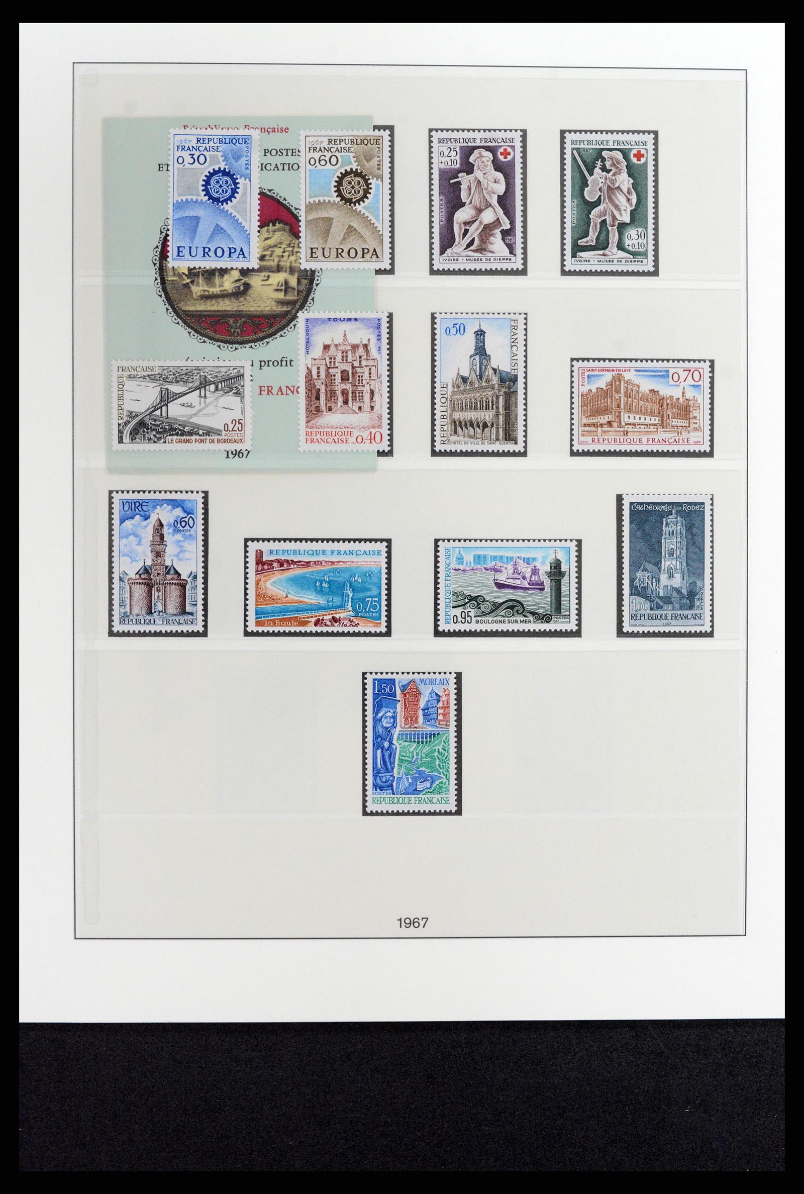 37647 075 - Postzegelverzameling 37647 Frankrijk 1945-20002.