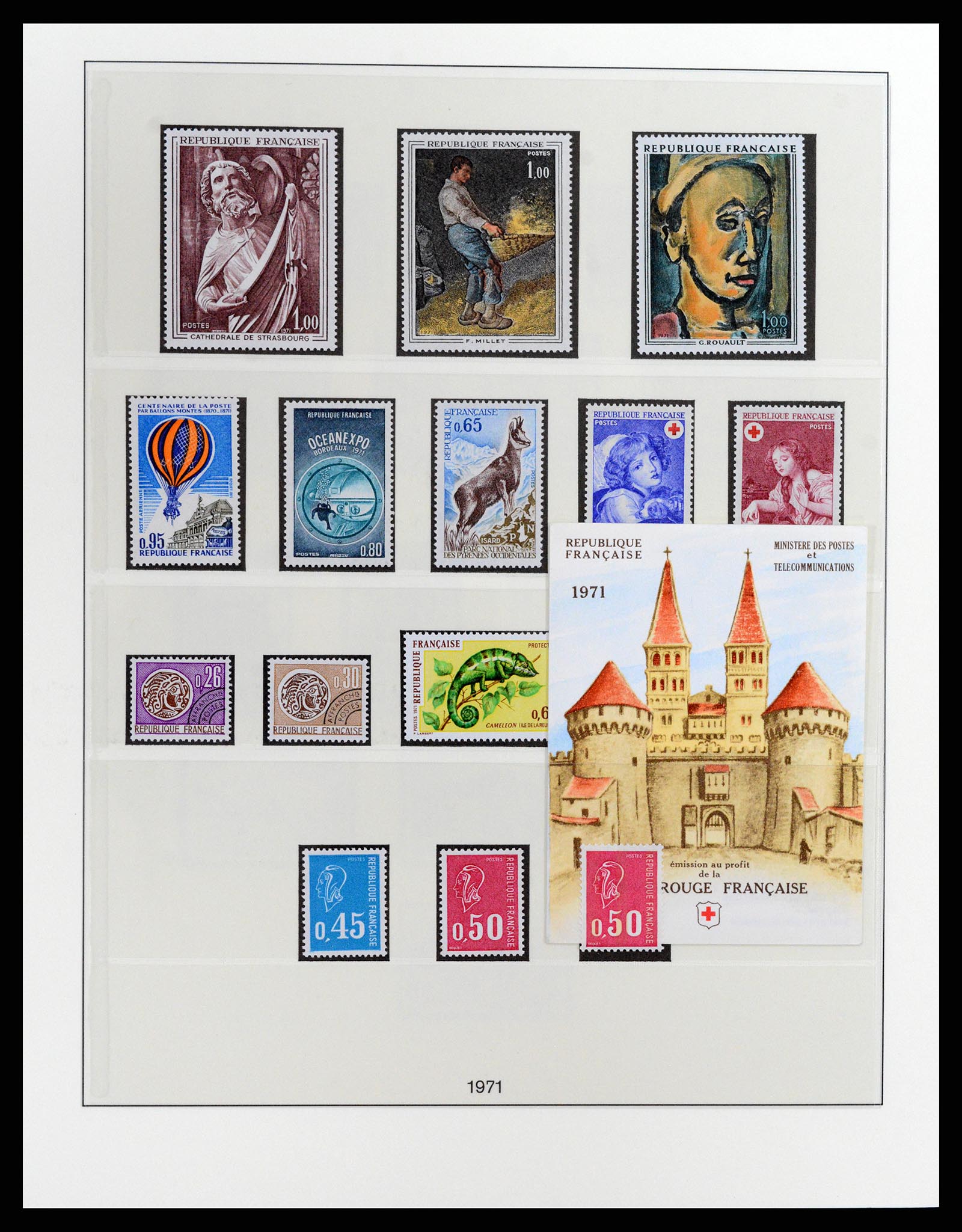 37647 088 - Postzegelverzameling 37647 Frankrijk 1945-20002.