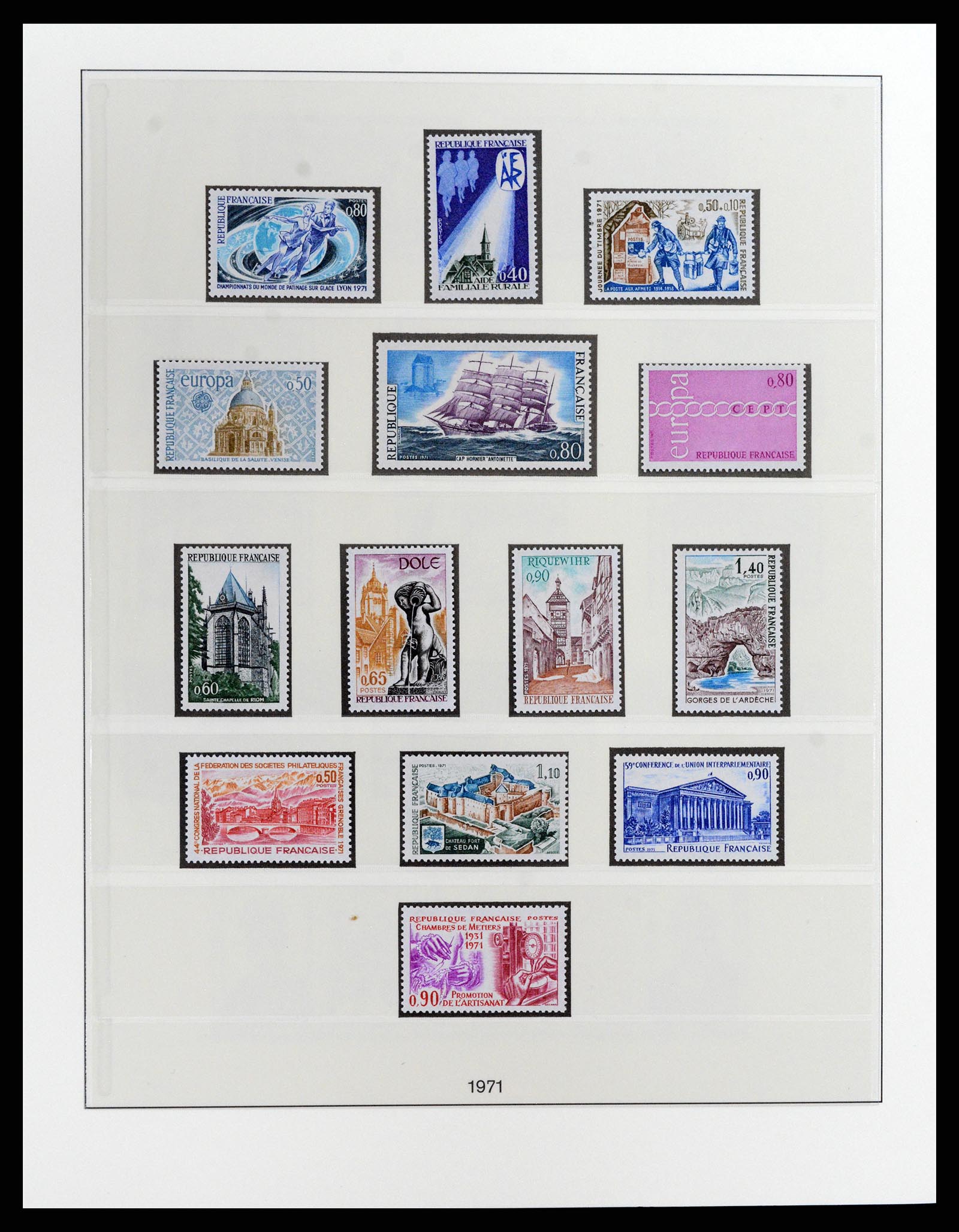 37647 089 - Postzegelverzameling 37647 Frankrijk 1945-20002.