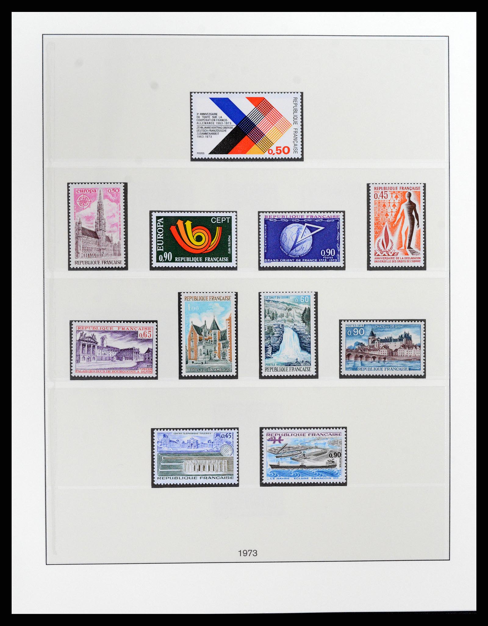 37647 096 - Postzegelverzameling 37647 Frankrijk 1945-20002.