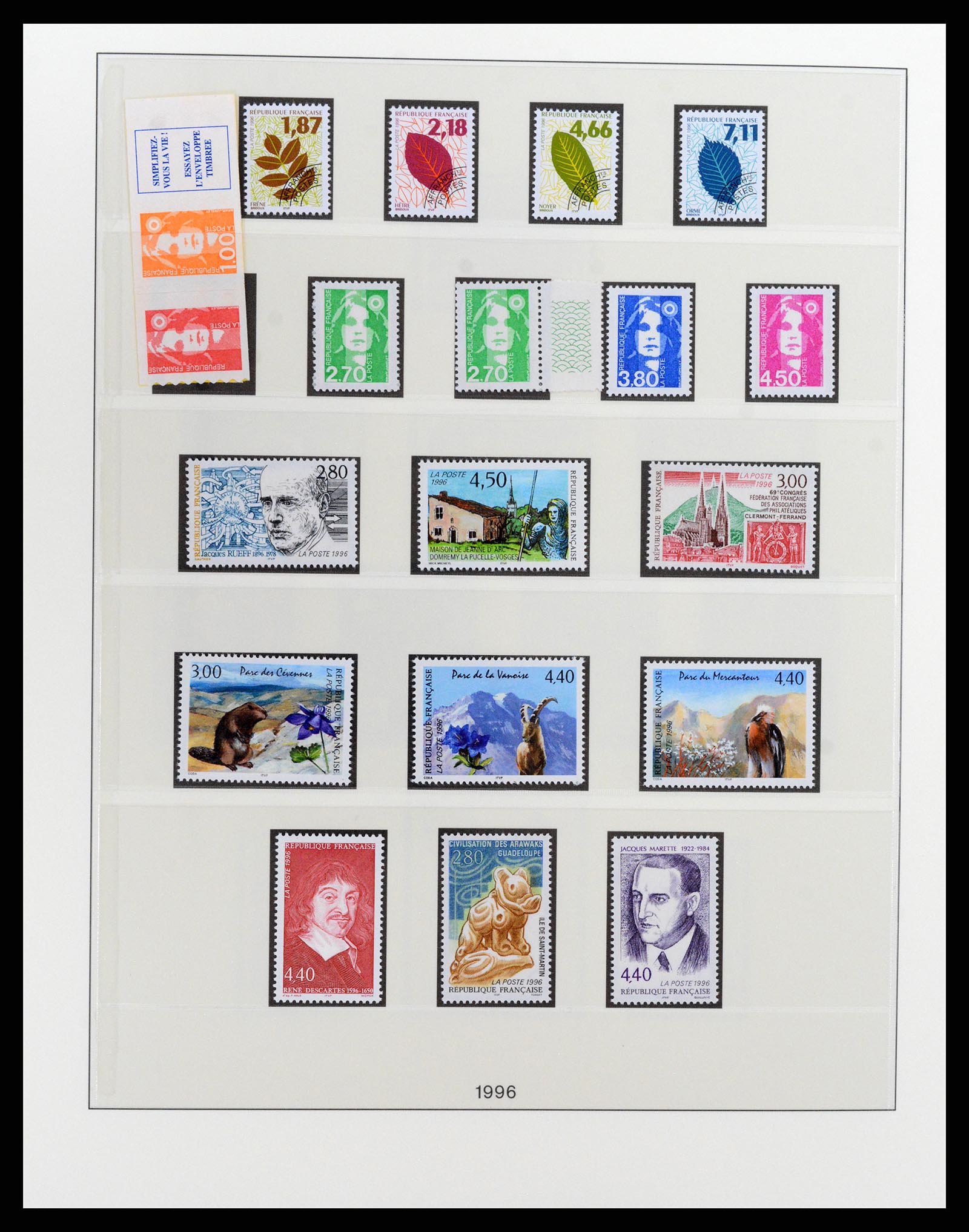 37647 222 - Stamp collection 37647 France 1945-20002.