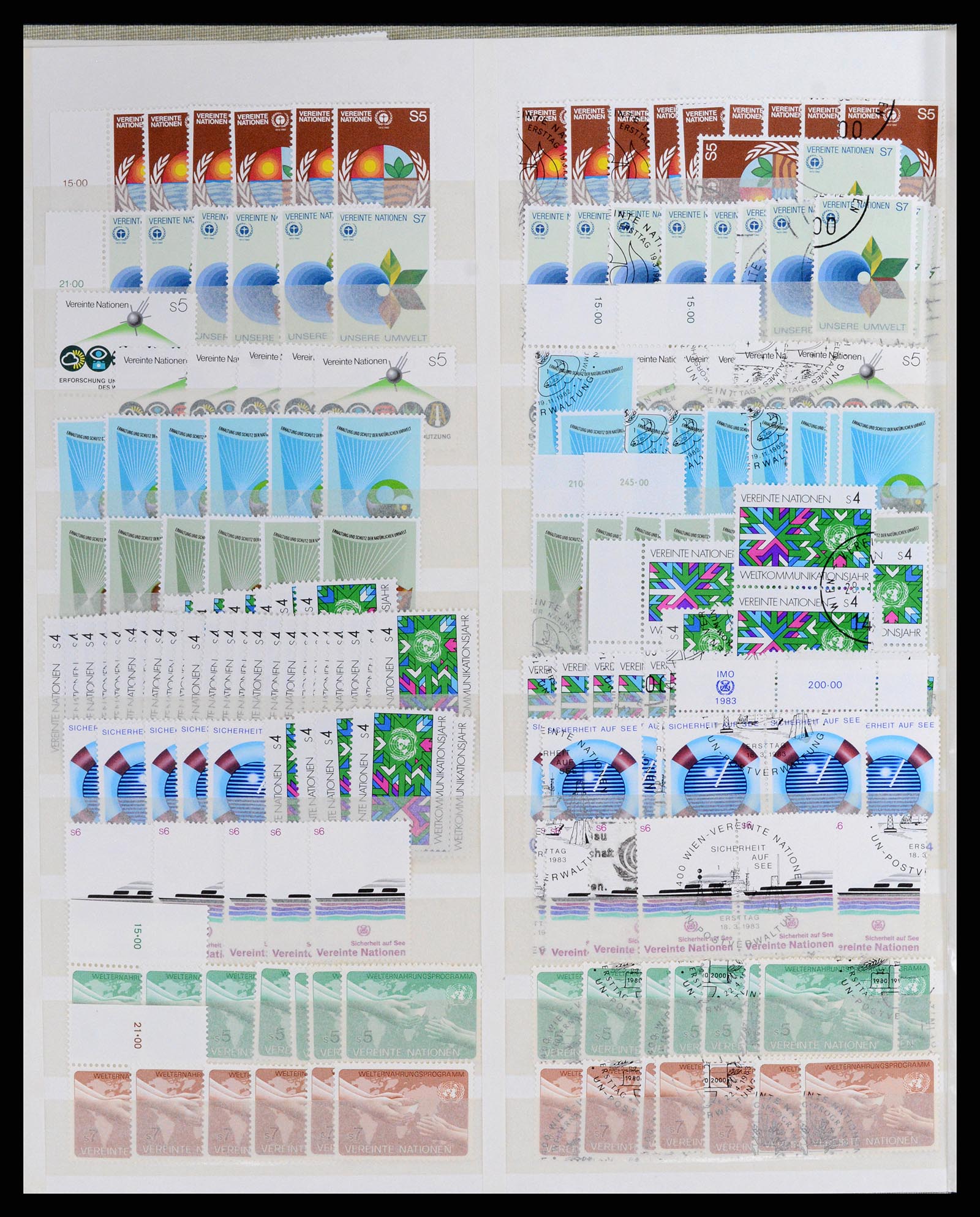 37648 004 - Postzegelverzameling 37648 Verenigde Naties Wenen 1981-2016.