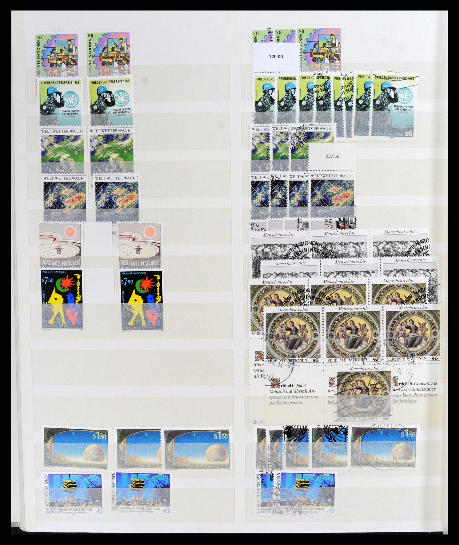 37648 010 - Postzegelverzameling 37648 Verenigde Naties Wenen 1981-2016.