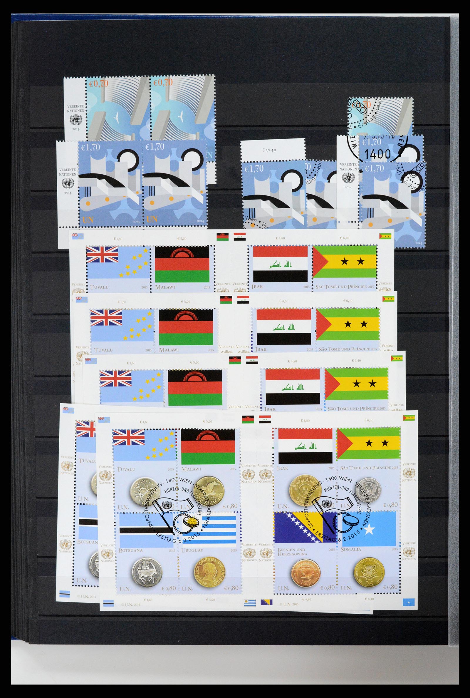 37648 071 - Stamp collection 37648 United Nations Vienna 1981-2016.
