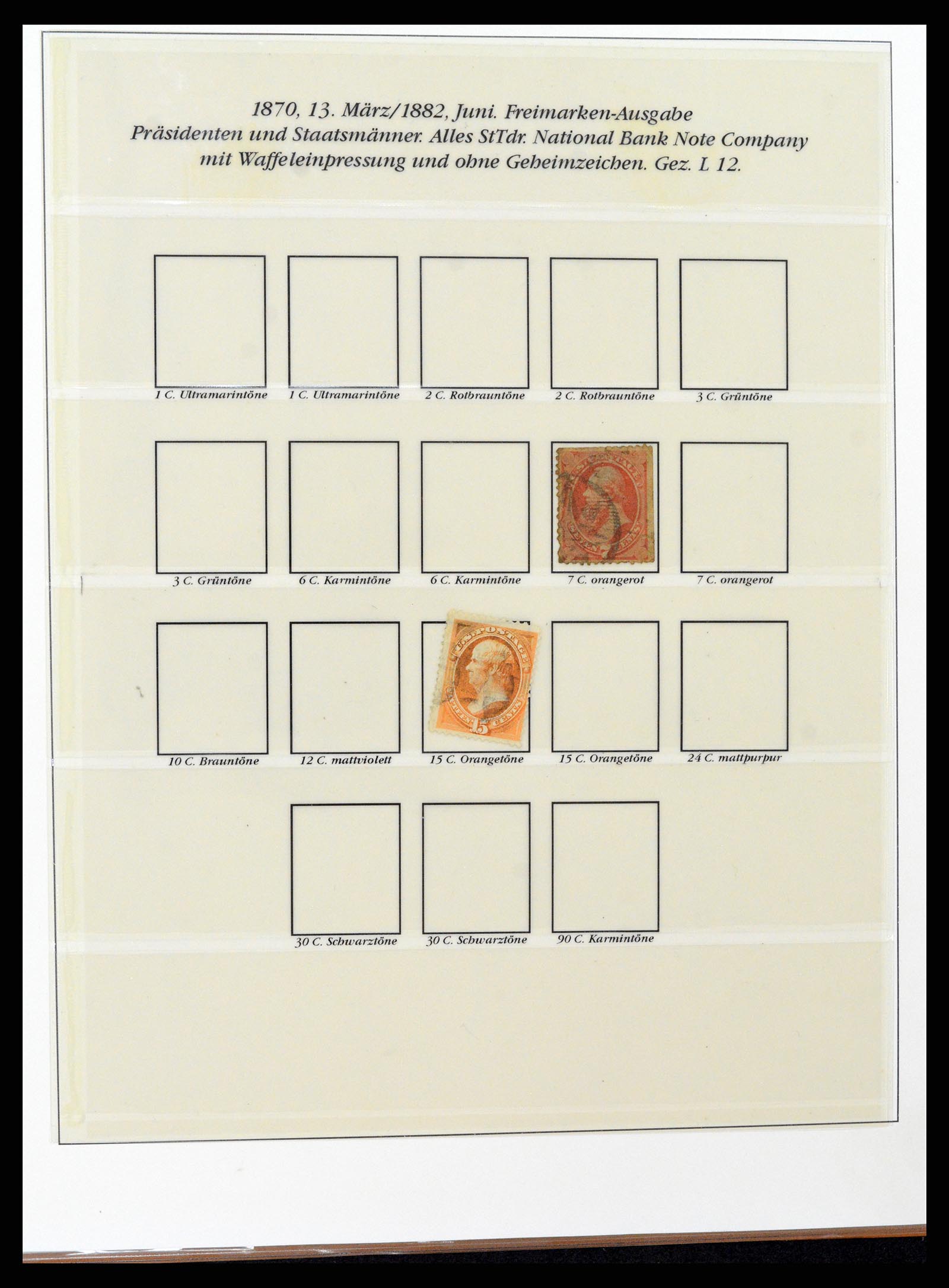 37653 007 - Postzegelverzameling 37653 USA 1870-1954.