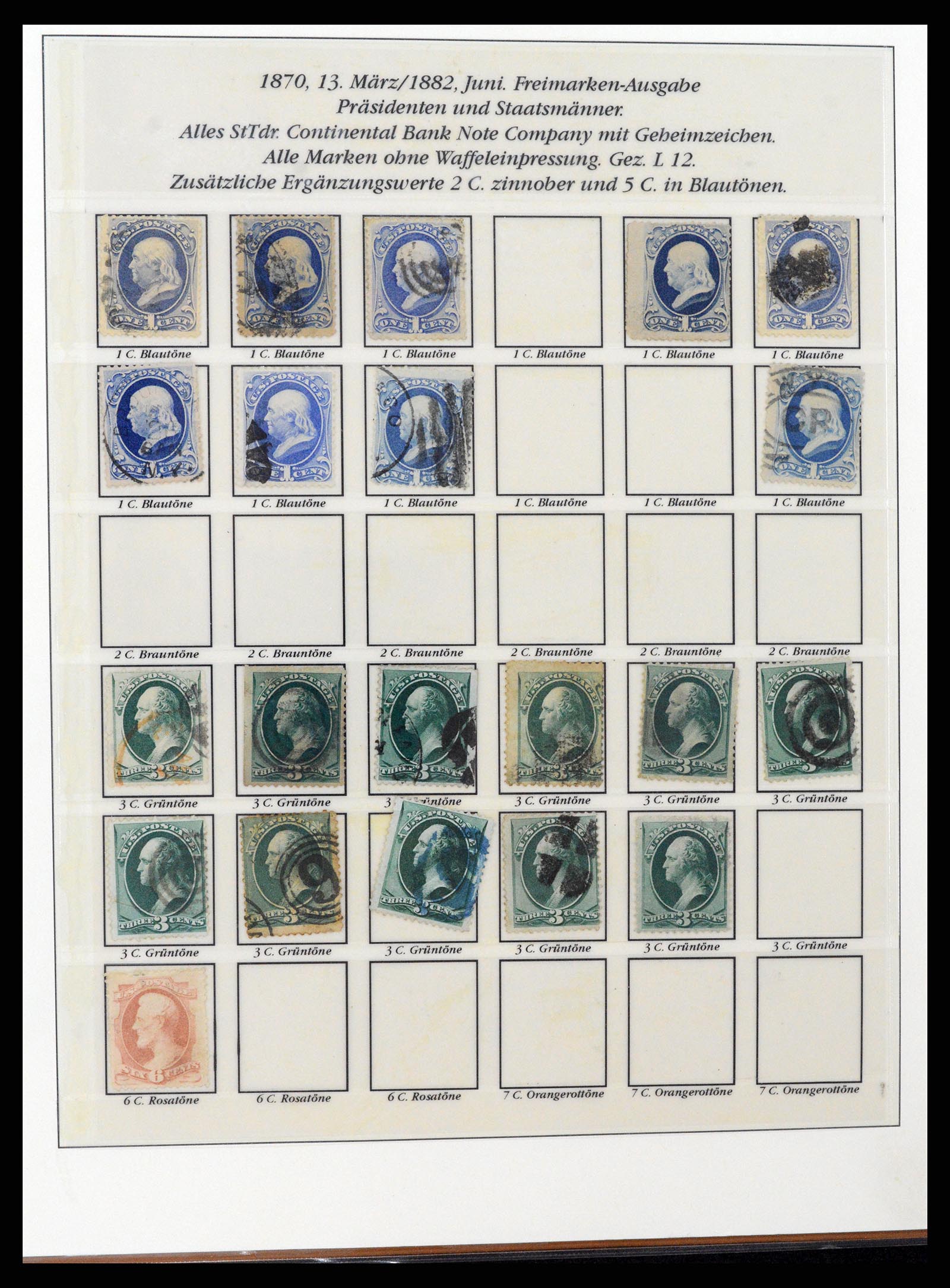 37653 008 - Postzegelverzameling 37653 USA 1870-1954.