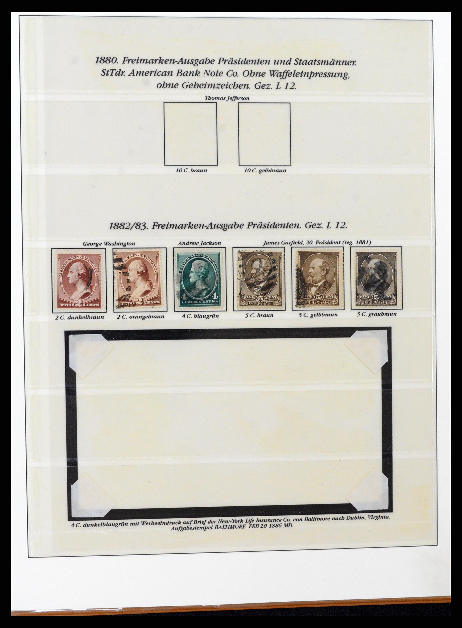 37653 009 - Postzegelverzameling 37653 USA 1870-1954.