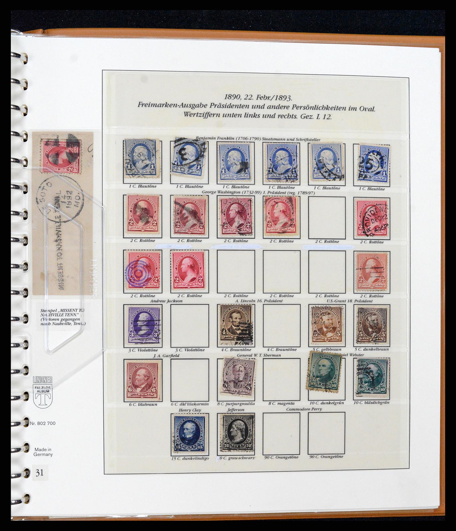 37653 011 - Stamp collection 37653 USA 1870-1954.