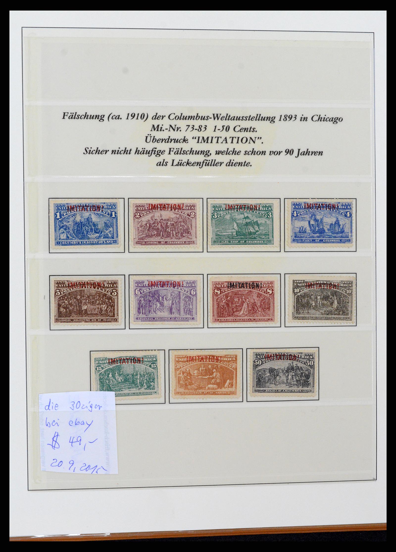 37653 012 - Postzegelverzameling 37653 USA 1870-1954.